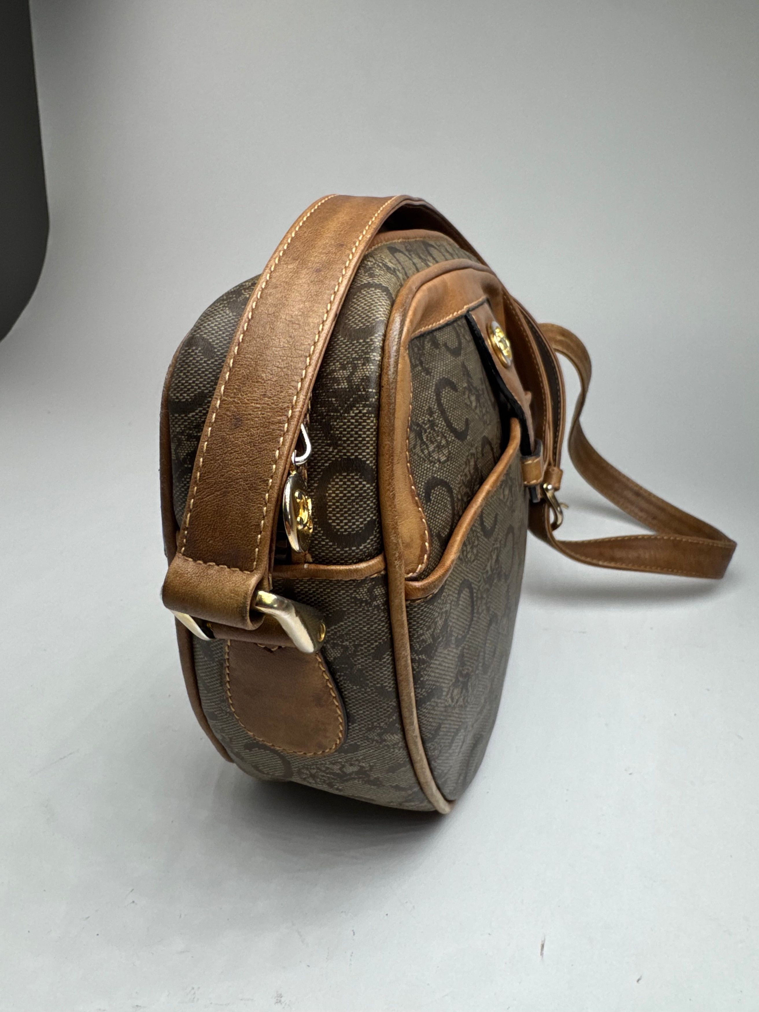 Celine Vintage Paris Patent Leather Macadam monogram Triomphe bag Size ONE SIZE - 6 Thumbnail