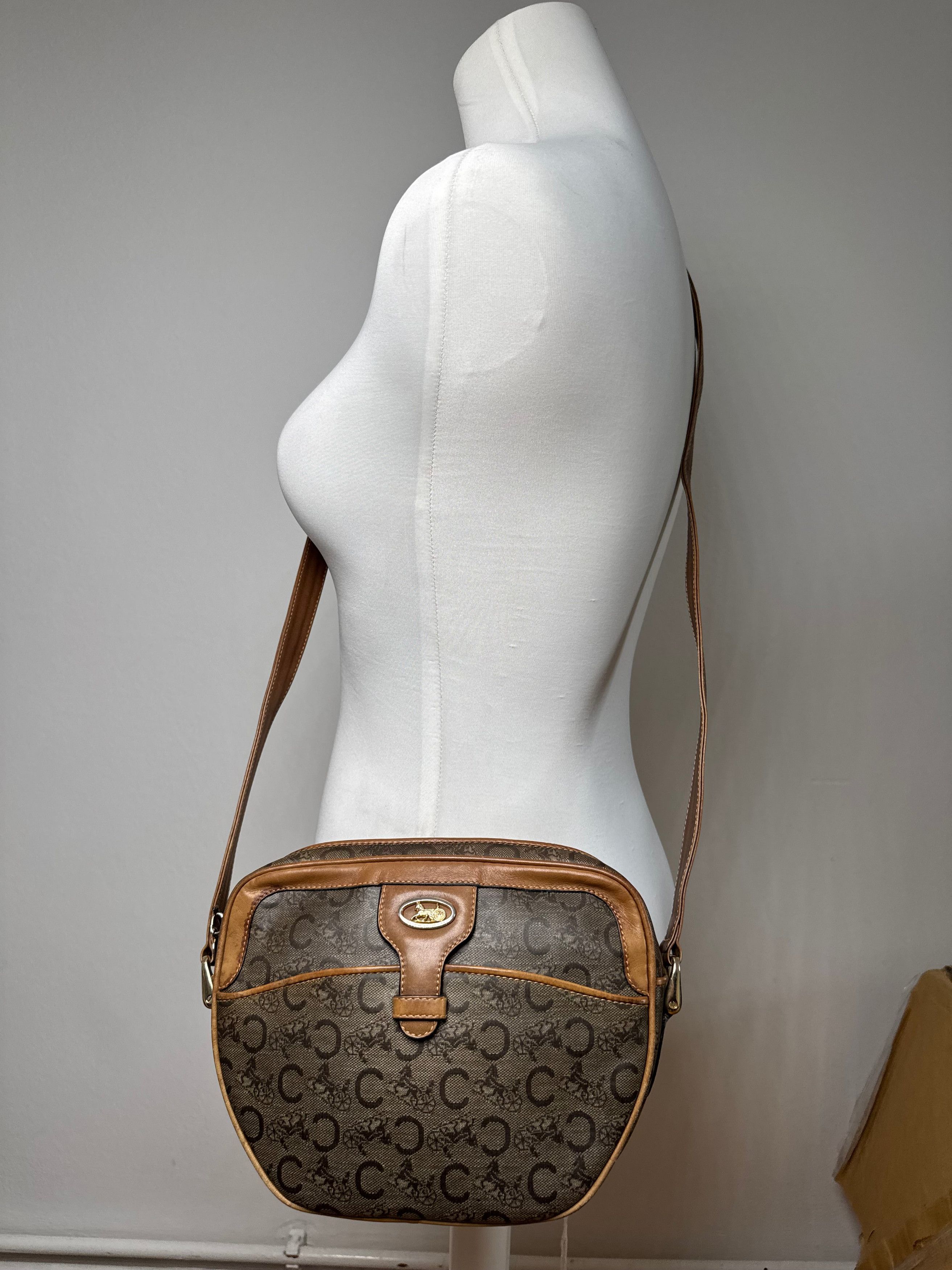Celine Vintage Paris Patent Leather Macadam monogram Triomphe bag Size ONE SIZE - 13 Thumbnail