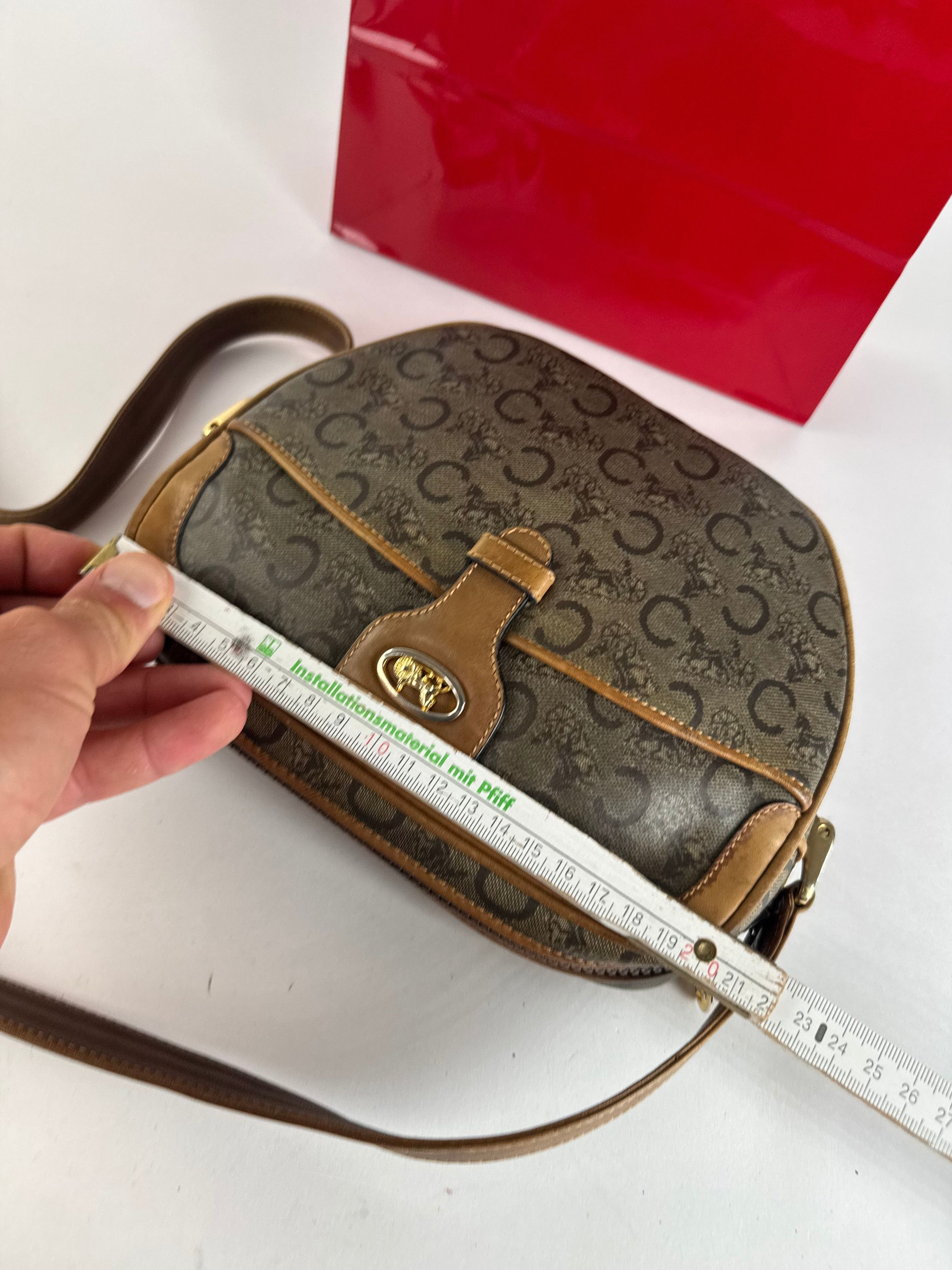 Celine Vintage Paris Patent Leather Macadam monogram Triomphe bag Size ONE SIZE - 11 Thumbnail