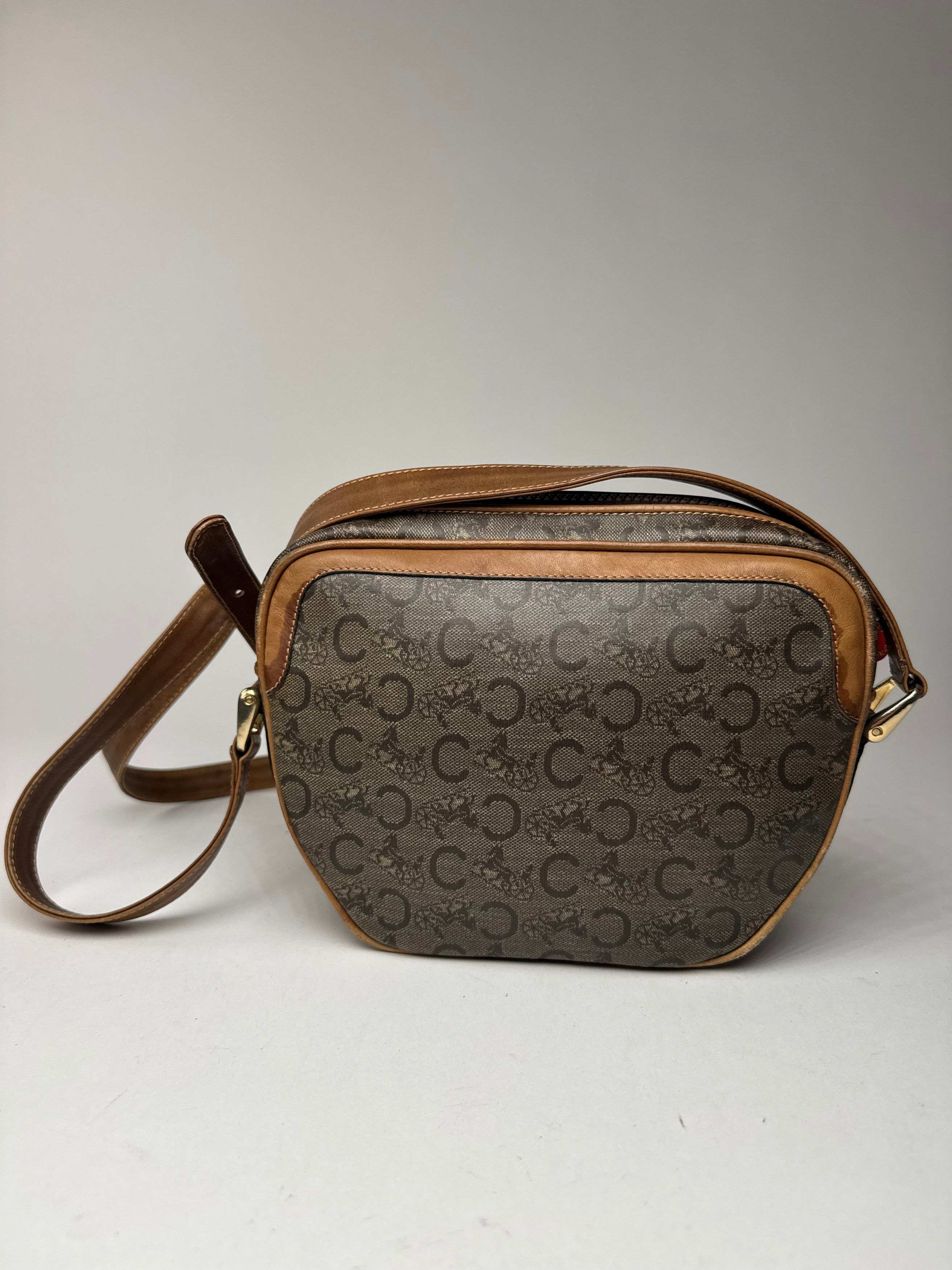 Celine Vintage Paris Patent Leather Macadam monogram Triomphe bag Size ONE SIZE - 2 Thumbnail
