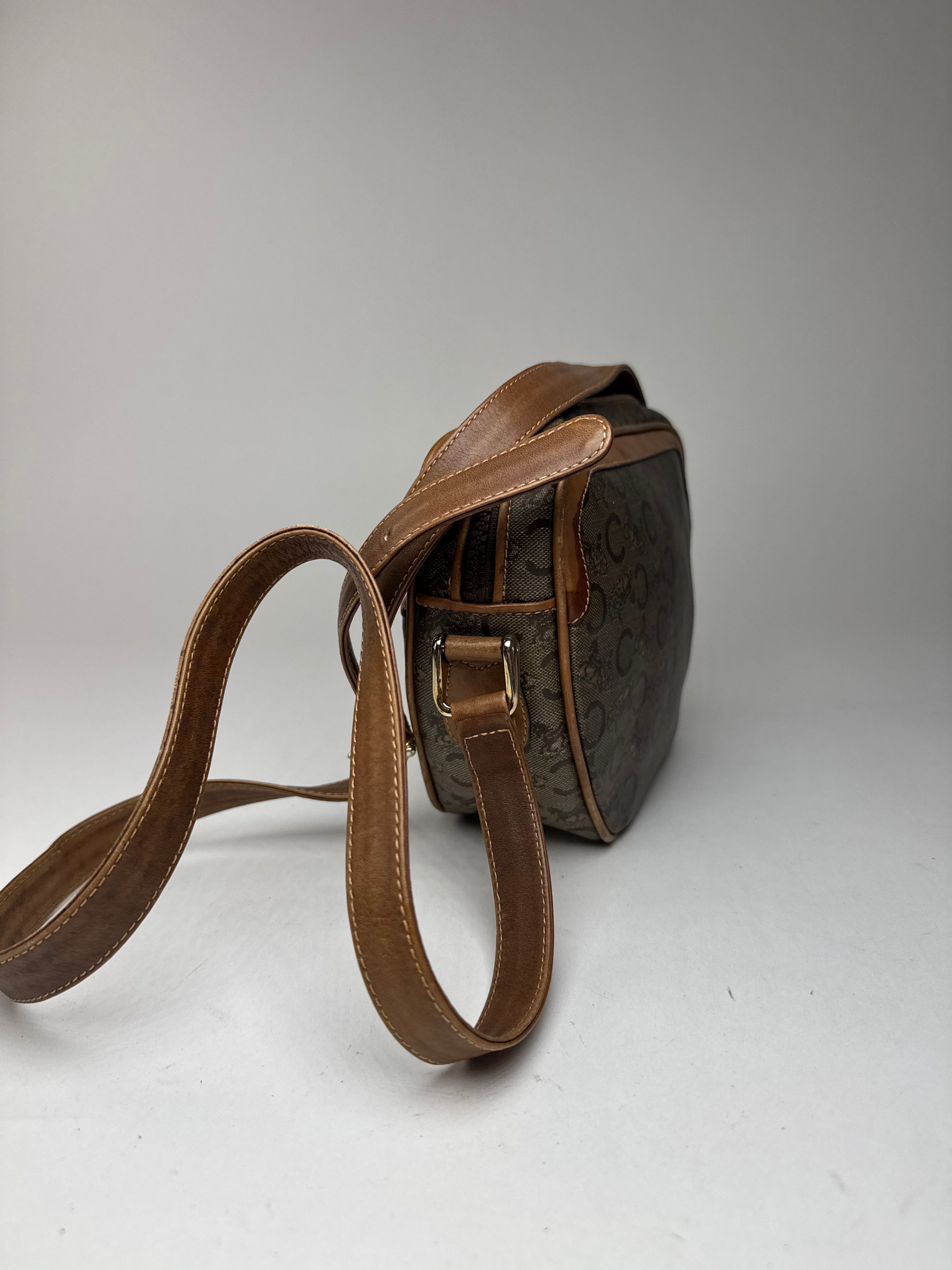 Celine Vintage Paris Patent Leather Macadam monogram Triomphe bag Size ONE SIZE - 7 Thumbnail