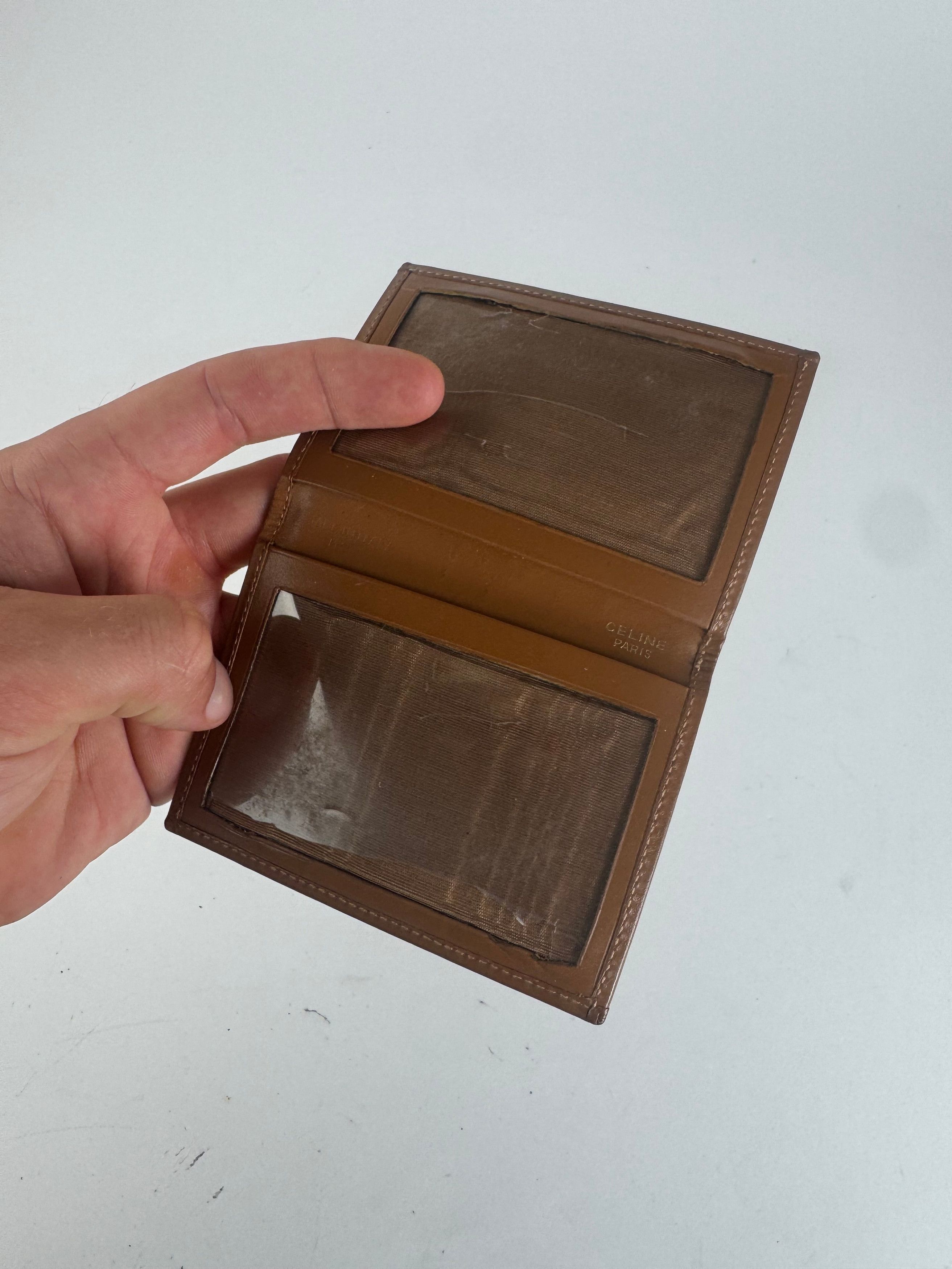 Celine Vintage Monogramm Leather Card Holder Brown Size ONE SIZE - 8 Thumbnail
