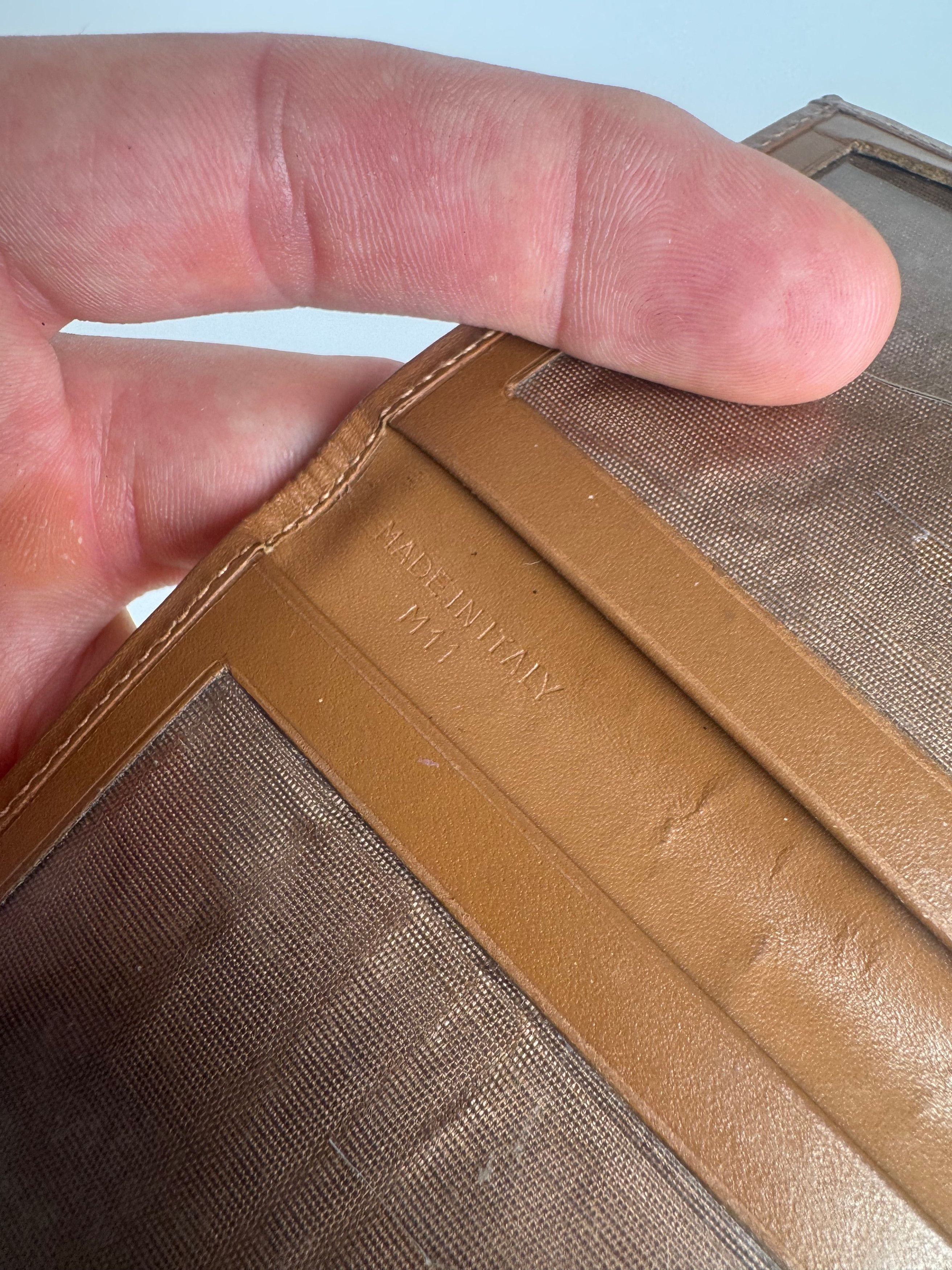 Celine Vintage Monogramm Leather Card Holder Brown Size ONE SIZE - 7 Thumbnail