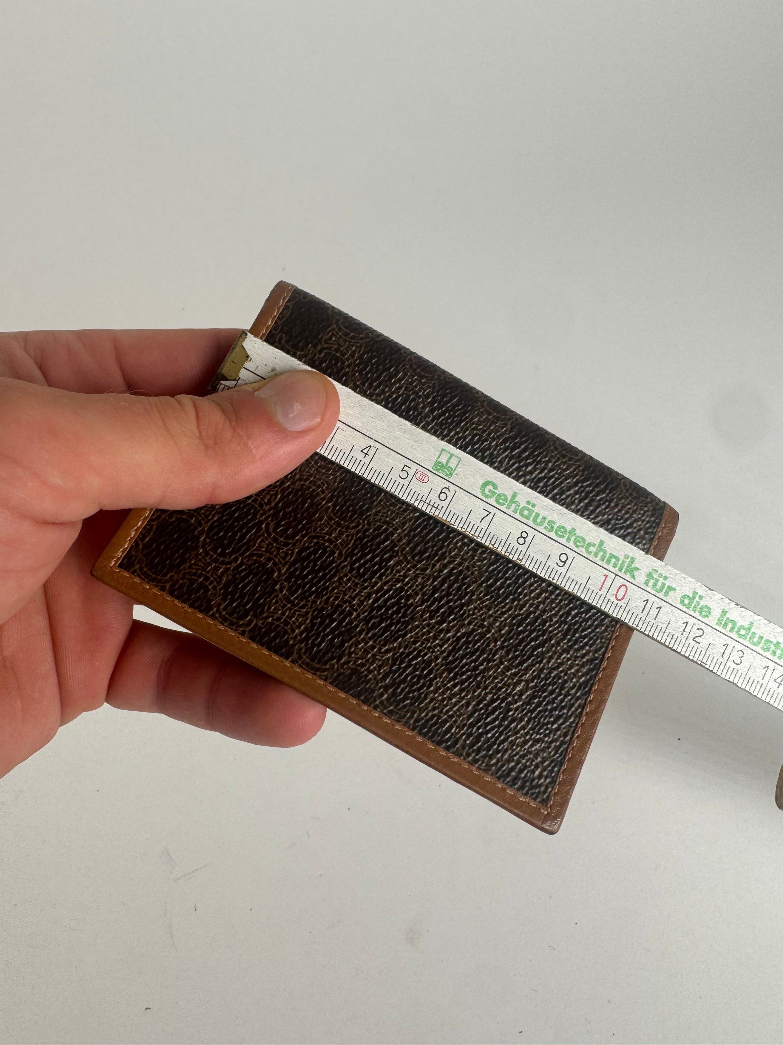 Celine Vintage Monogramm Leather Card Holder Brown Size ONE SIZE - 11 Thumbnail