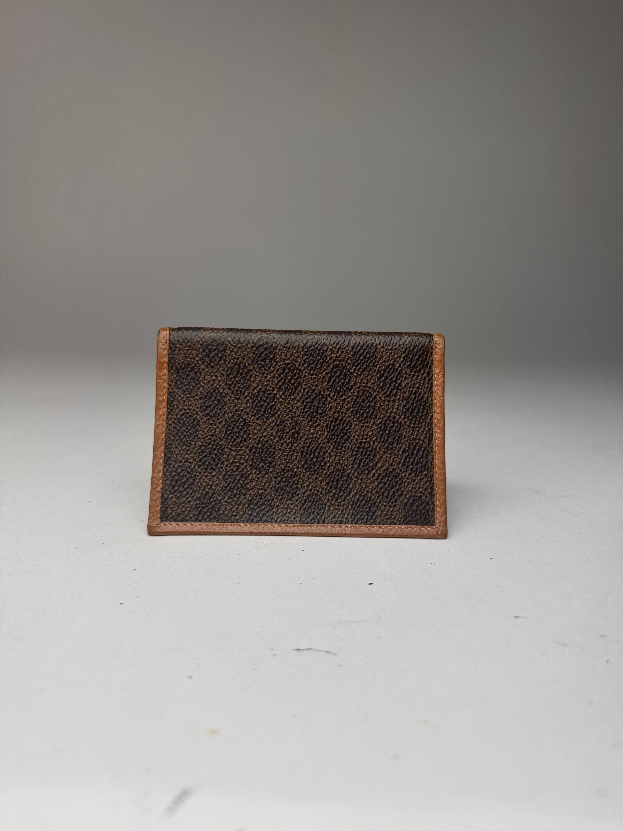 Celine Vintage Monogramm Leather Card Holder Brown Size ONE SIZE - 2 Thumbnail