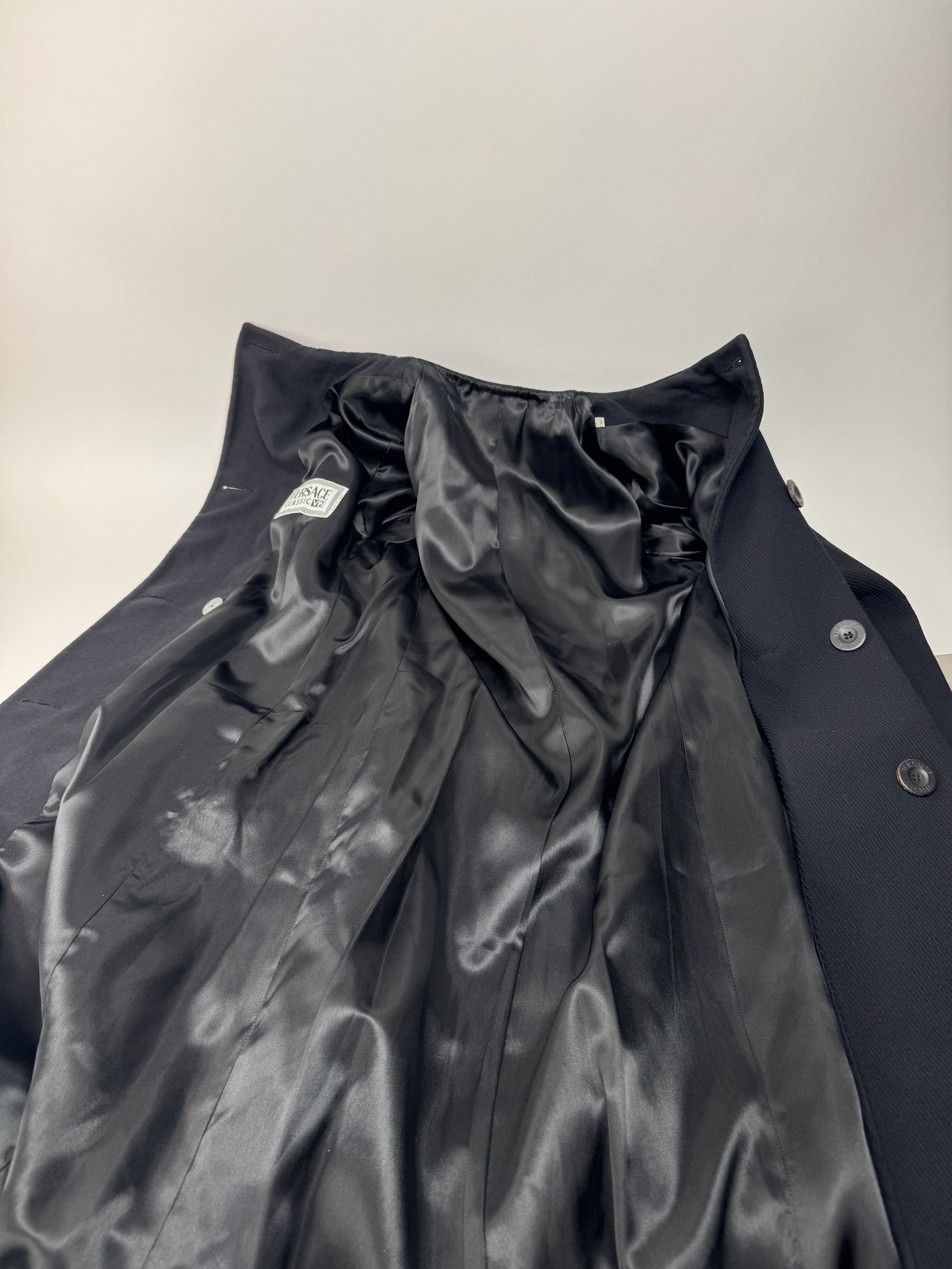 Versace Vintage Gianni Wool Trenchcoat L Size M / US 6-8 / IT 42-44 - 4 Thumbnail