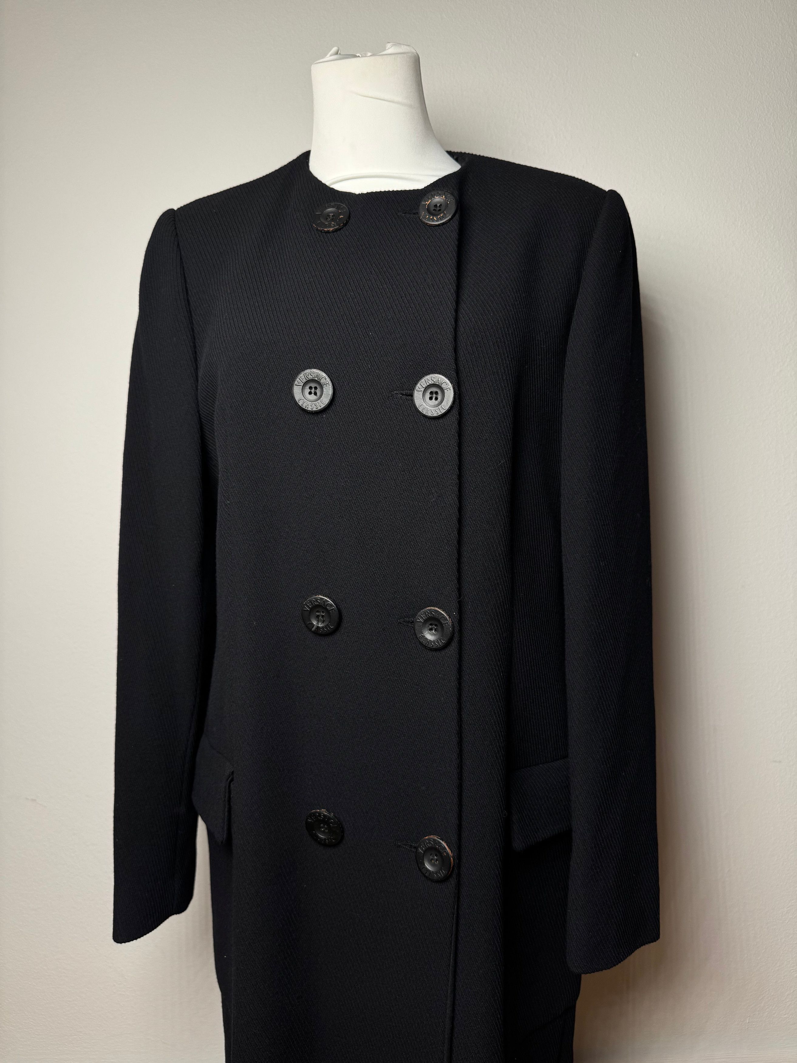Versace Vintage Gianni Wool Trenchcoat L Size M / US 6-8 / IT 42-44 - 15 Thumbnail