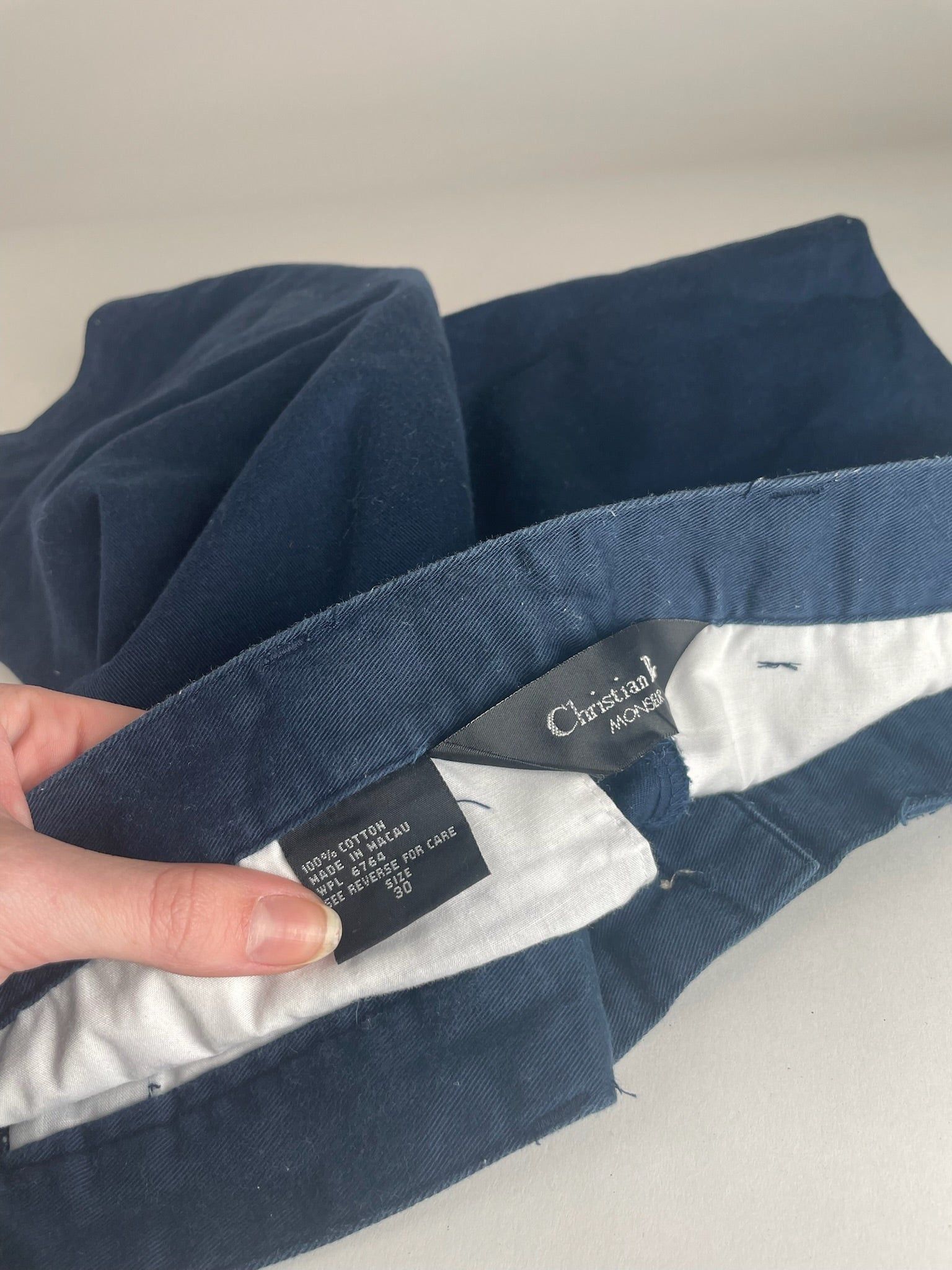 Dior Vintage Canvas Shorts navy 38/M Size ONE SIZE - 4 Thumbnail