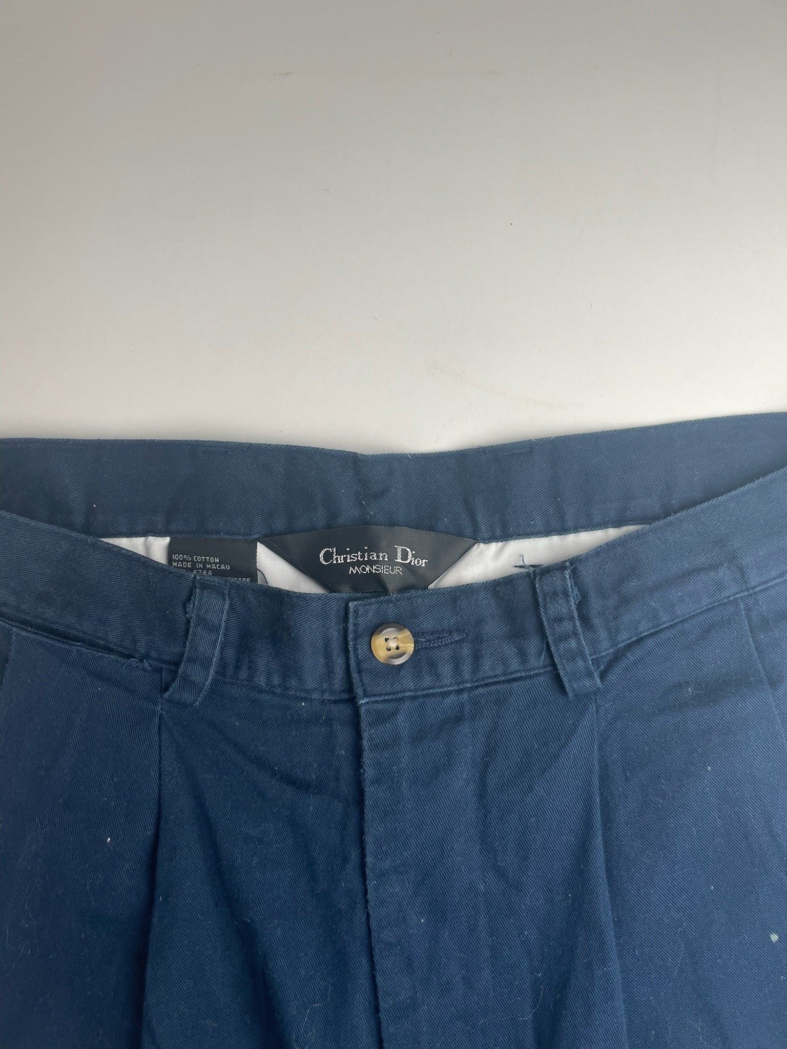 Dior Vintage Canvas Shorts navy 38/M Size ONE SIZE - 7 Thumbnail