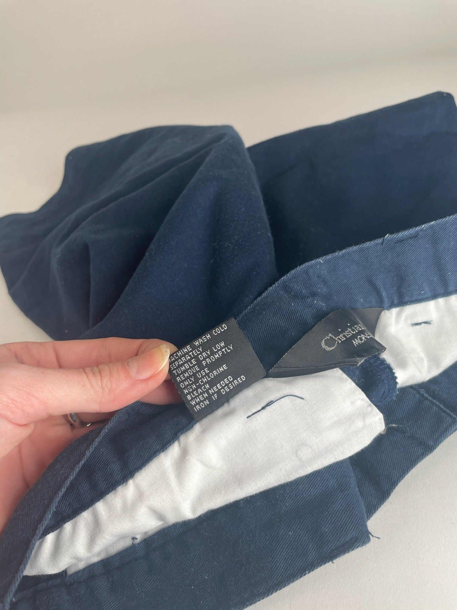 Dior Vintage Canvas Shorts navy 38/M Size ONE SIZE - 3 Thumbnail