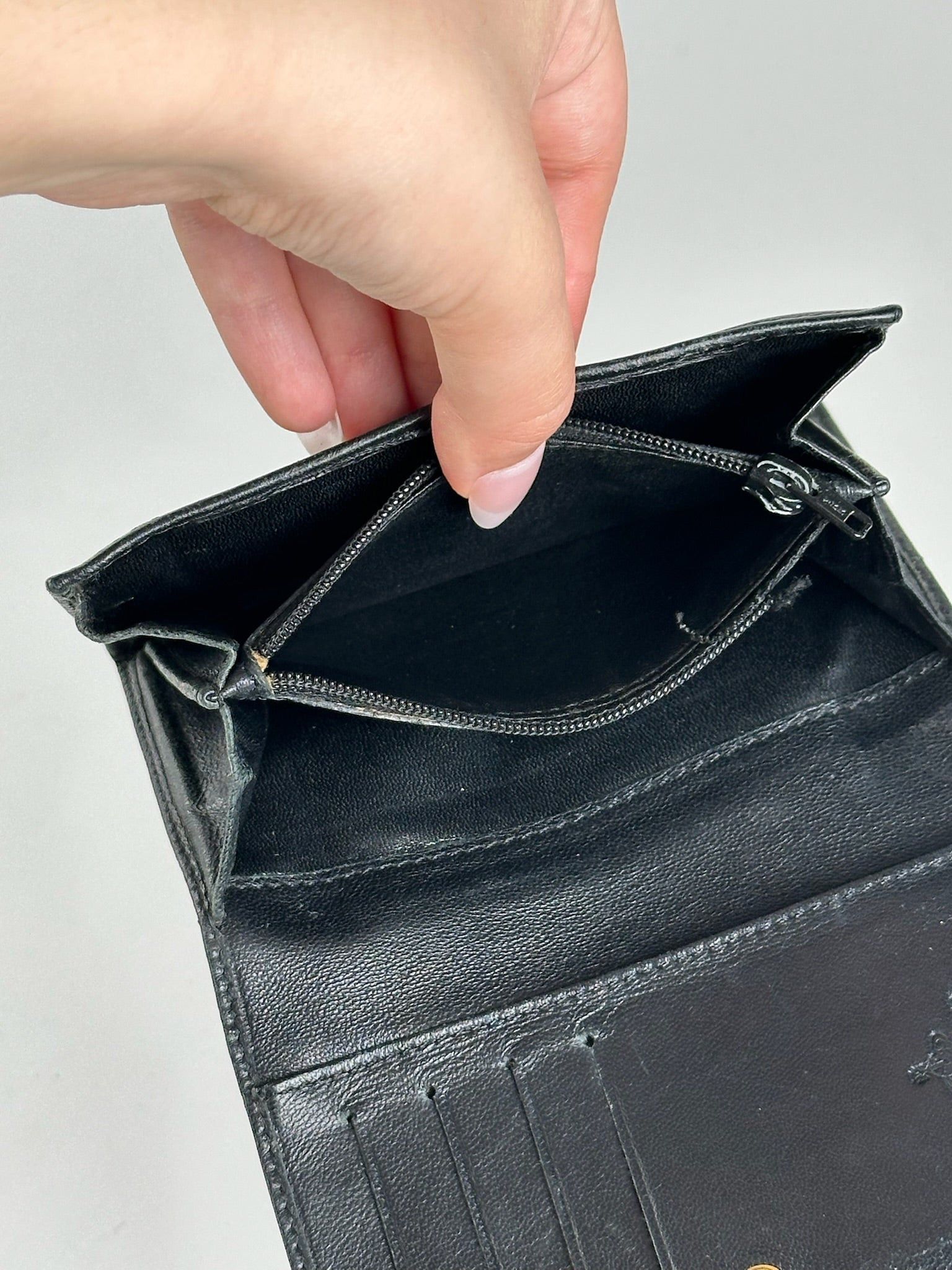 Vivienne Westwood Vintage leather wallet black Size ONE SIZE - 6 Thumbnail