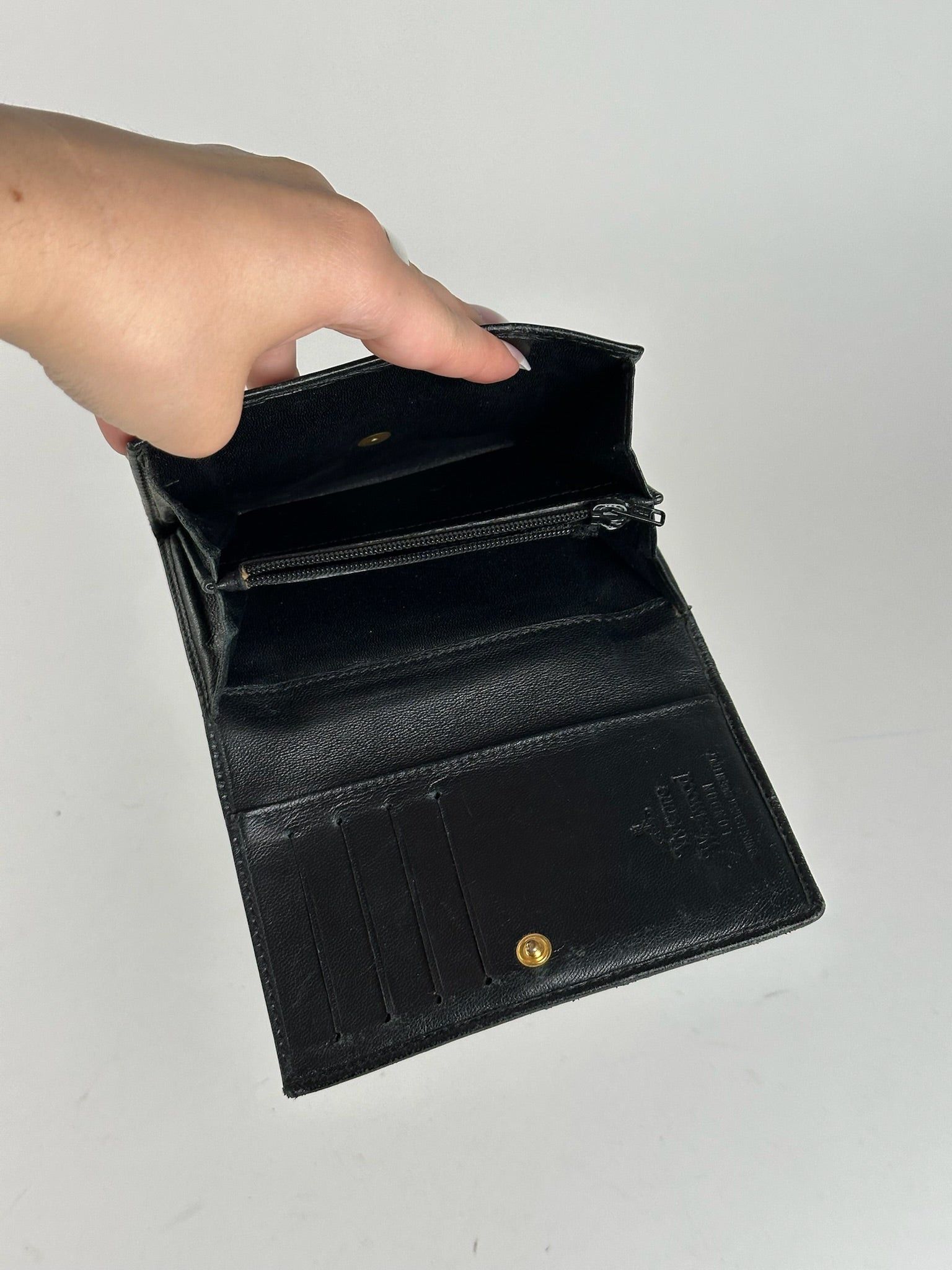 Vivienne Westwood Vintage leather wallet black Size ONE SIZE - 10 Thumbnail