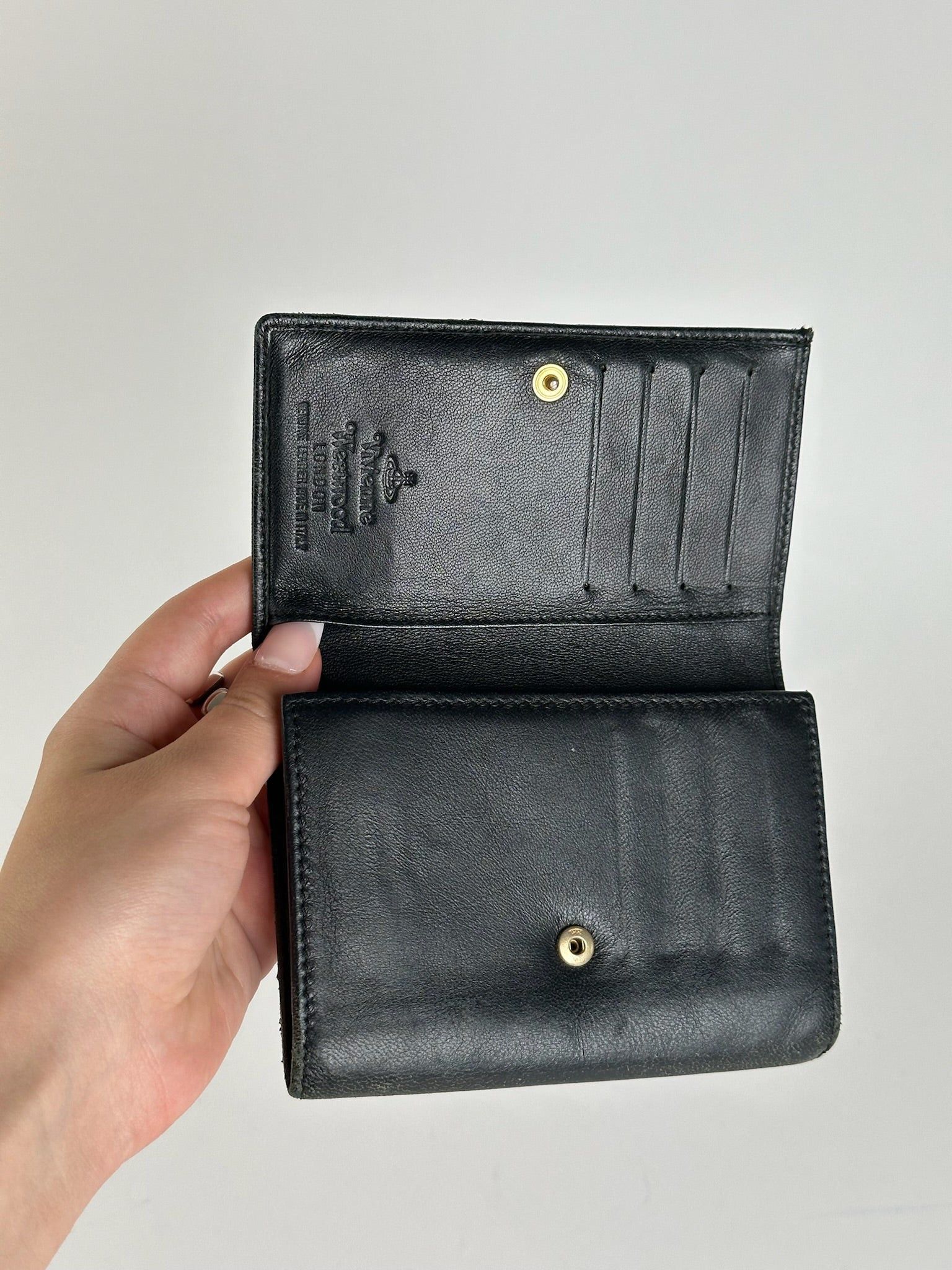 Vivienne Westwood Vintage leather wallet black Size ONE SIZE - 3 Thumbnail
