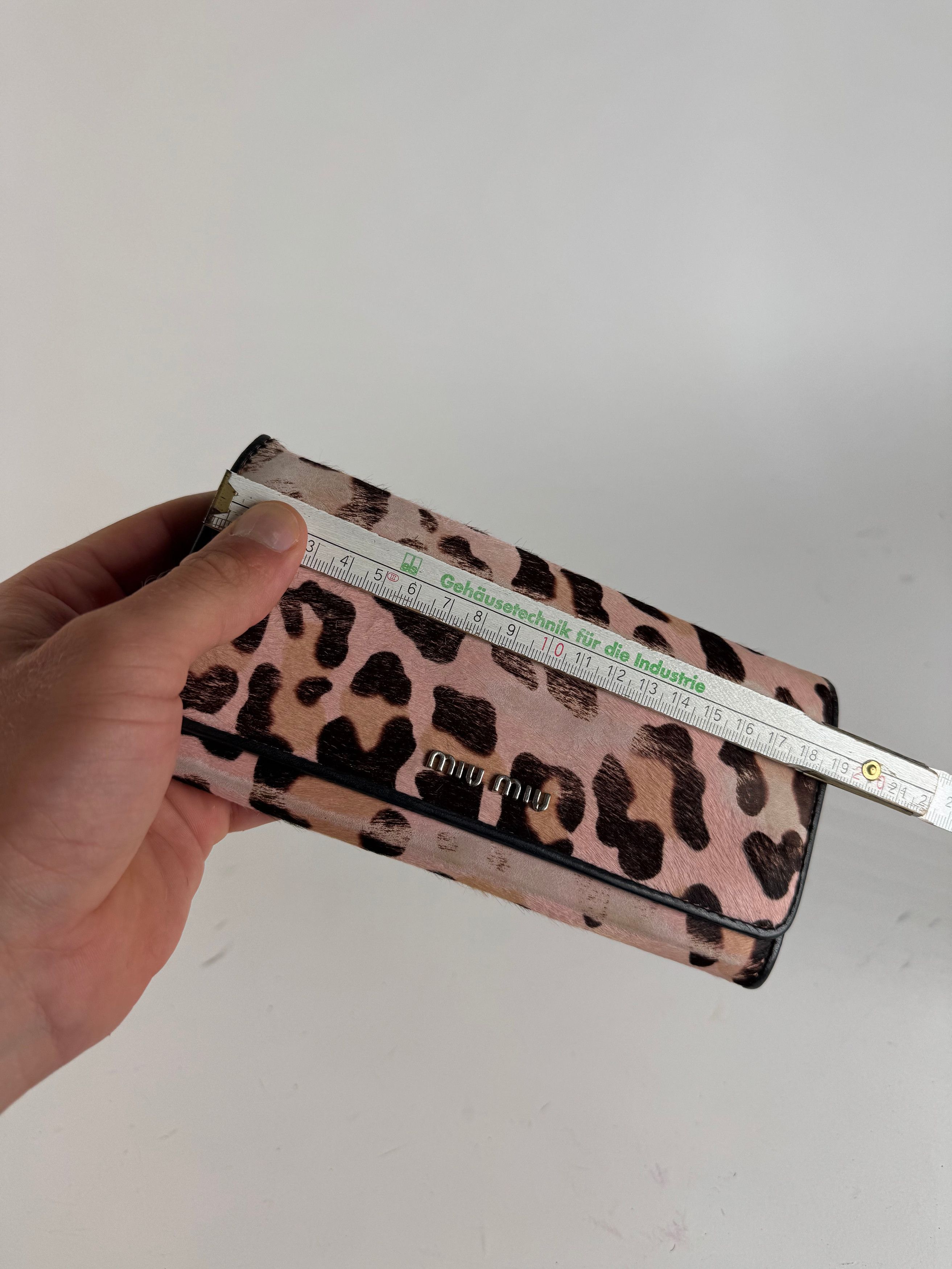 Miu Miu Vintage Fur leather wallet black pink Size ONE SIZE - 10 Thumbnail