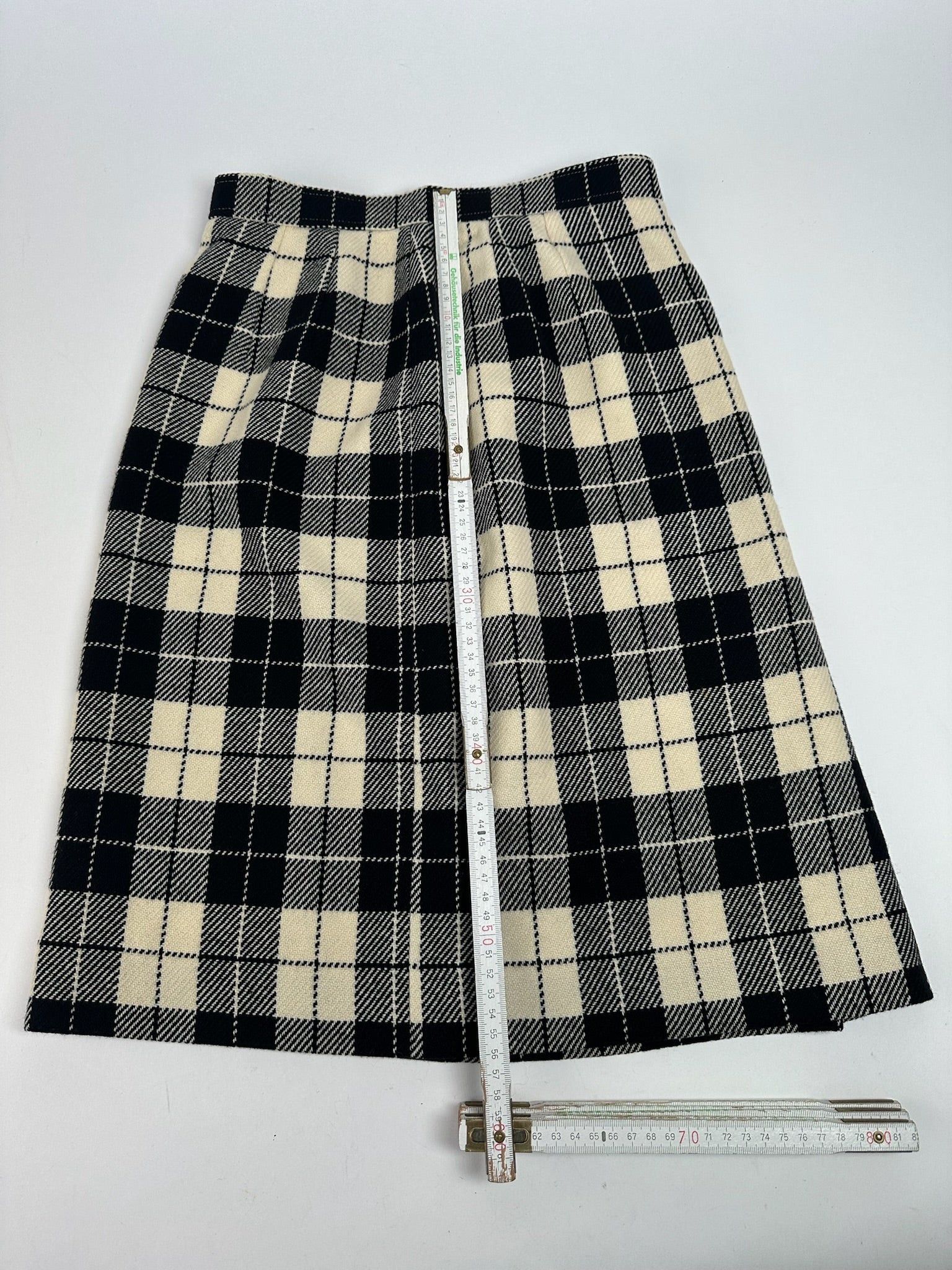 Courreges Vintage Checked skirt Size 34" / US 12 / IT 48 - 5 Thumbnail