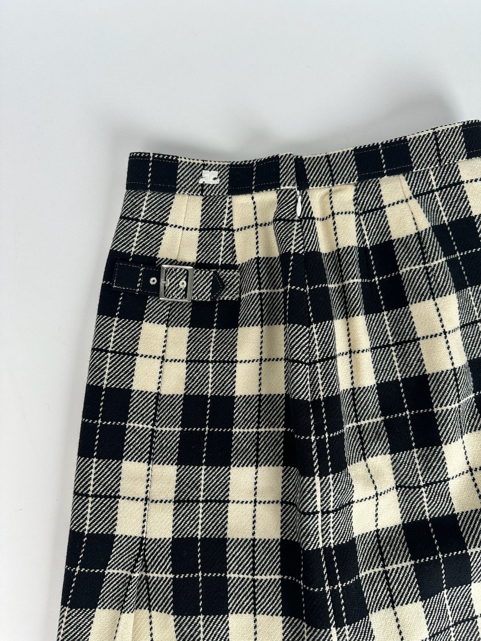 Courreges Vintage Checked skirt Size 34" / US 12 / IT 48 - 10 Thumbnail
