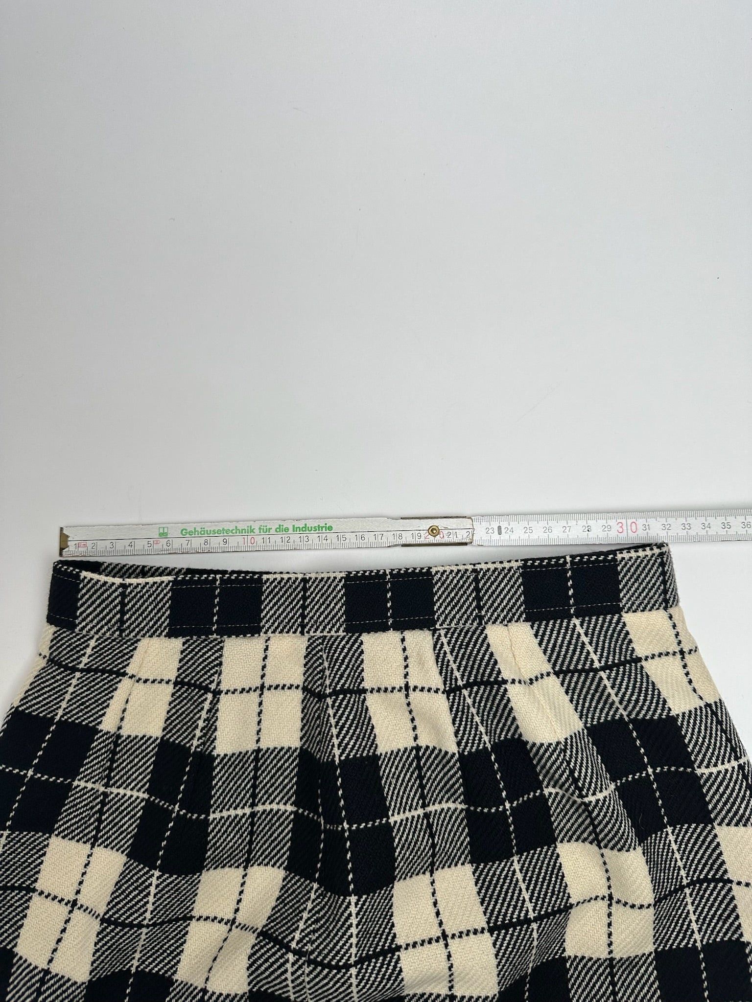 Courreges Vintage Checked skirt Size 34" / US 12 / IT 48 - 6 Thumbnail