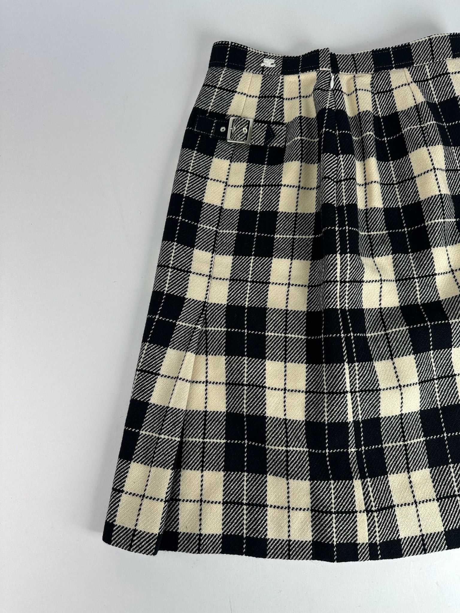 Courreges Vintage Checked skirt Size 34" / US 12 / IT 48 - 9 Thumbnail