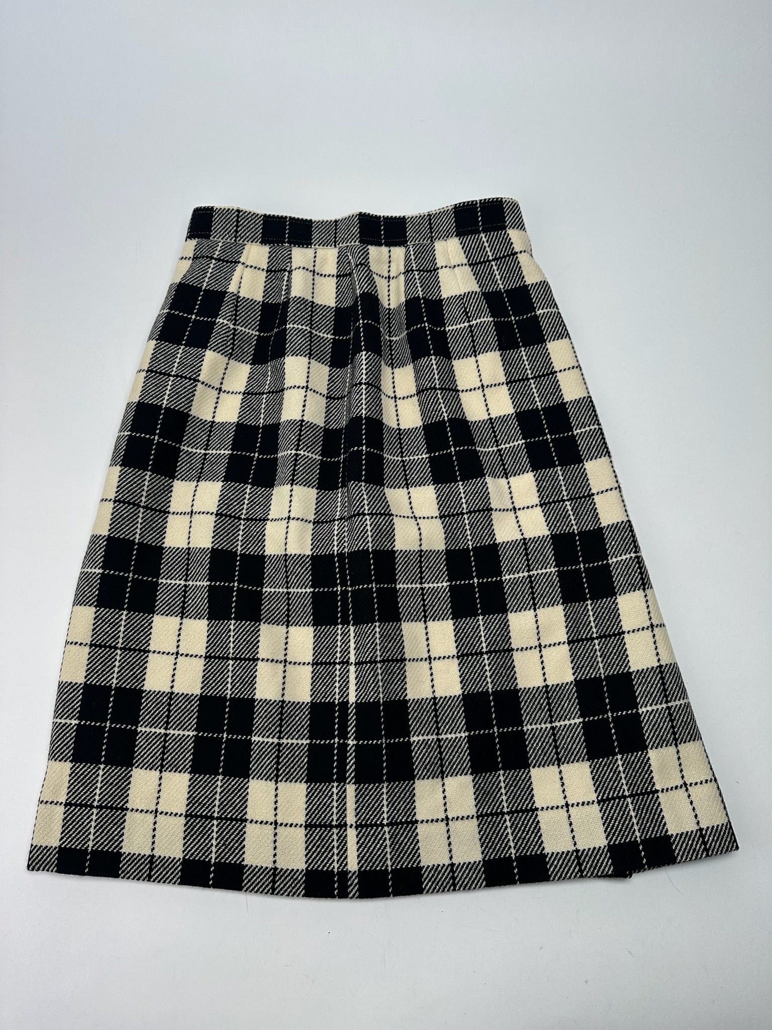 Courreges Vintage Checked skirt Size 34" / US 12 / IT 48 - 4 Thumbnail