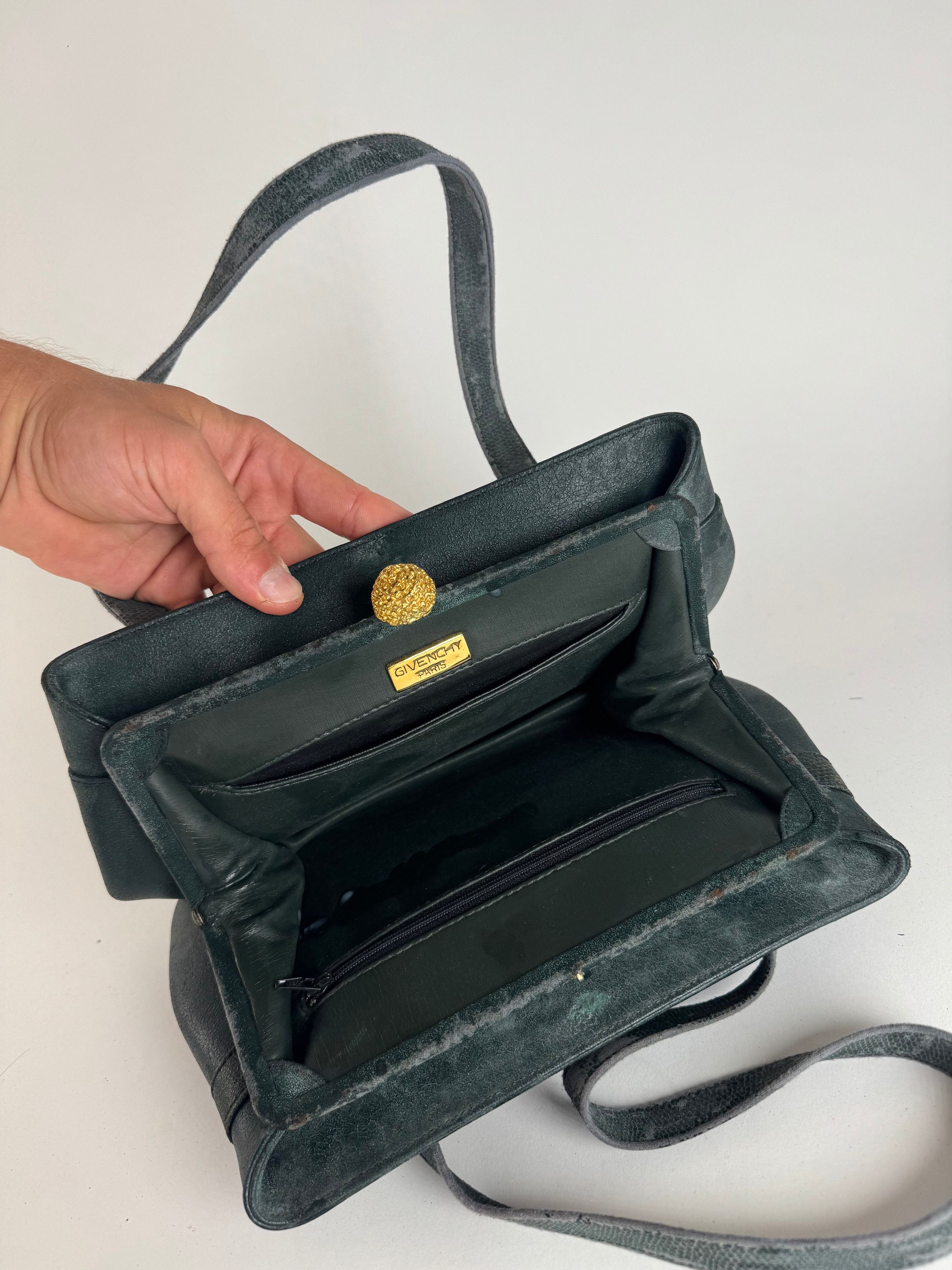 Givenchy Vintage Leather 4G bag green Size ONE SIZE - 4 Thumbnail