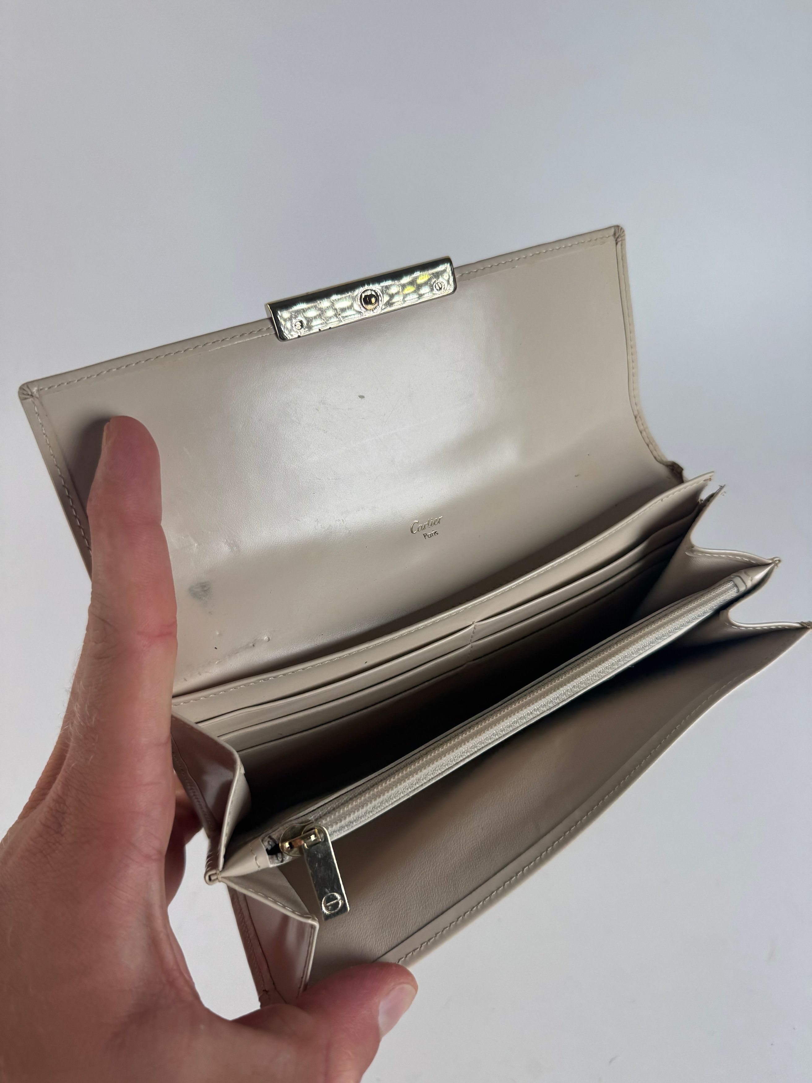Cartier Vintage Patent leather wallet white Size ONE SIZE - 8 Thumbnail