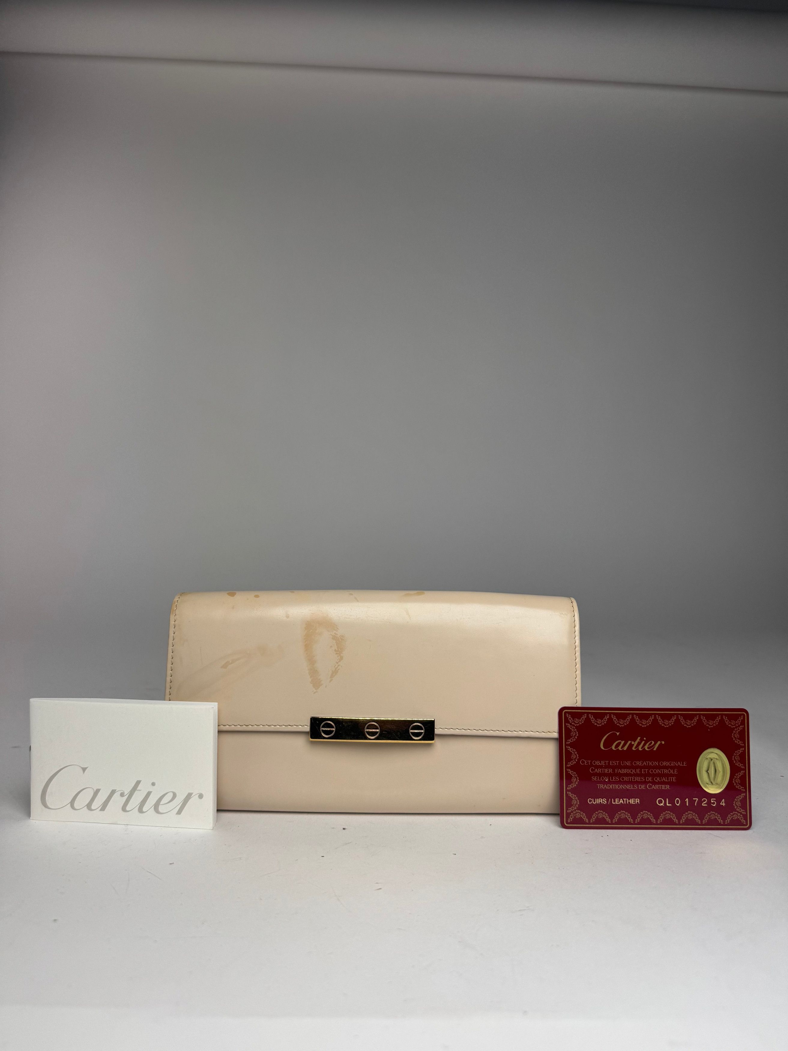 Cartier Vintage Patent leather wallet white Size ONE SIZE - 3 Thumbnail