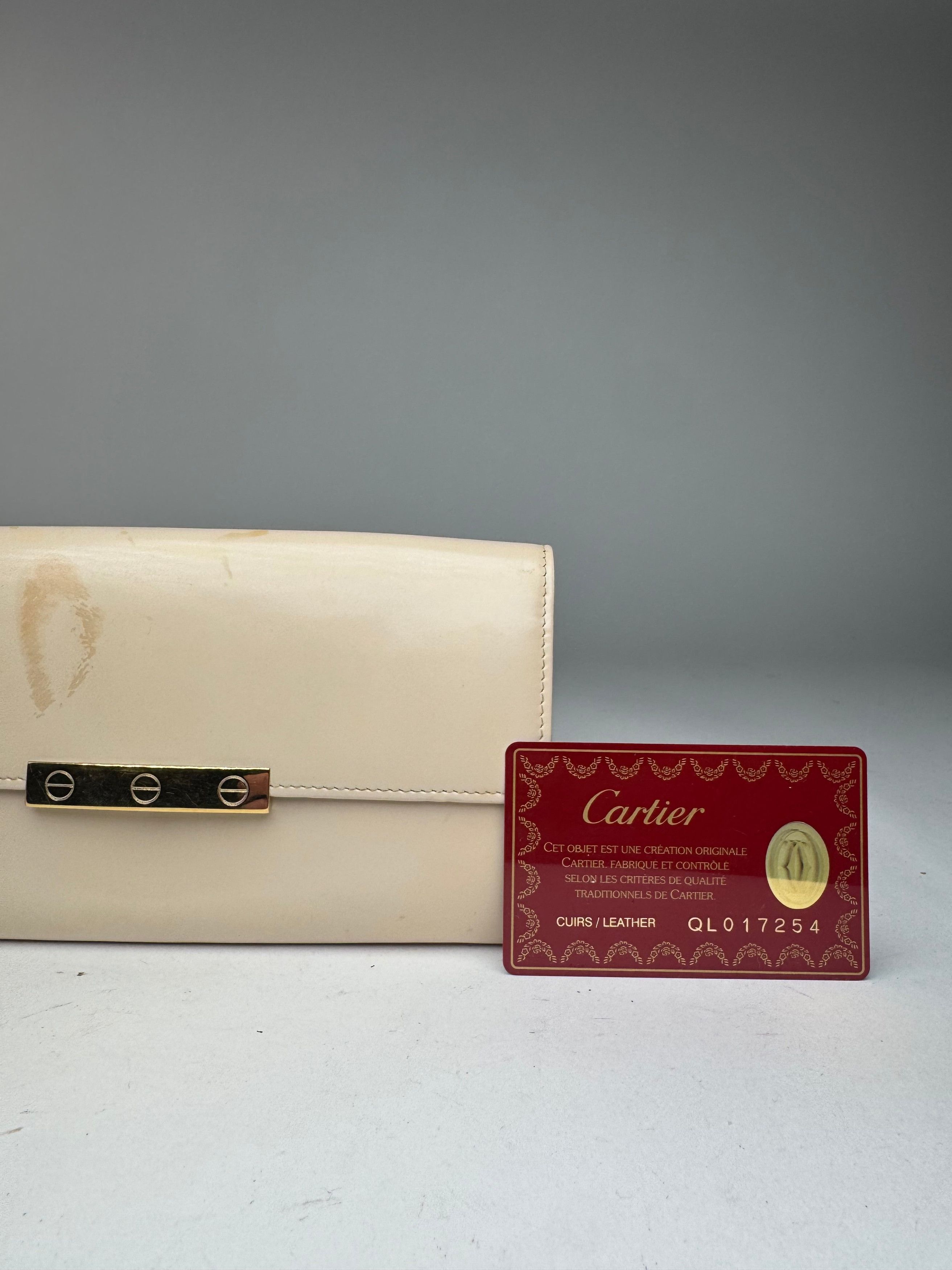 Cartier Vintage Patent leather wallet white Size ONE SIZE - 2 Thumbnail