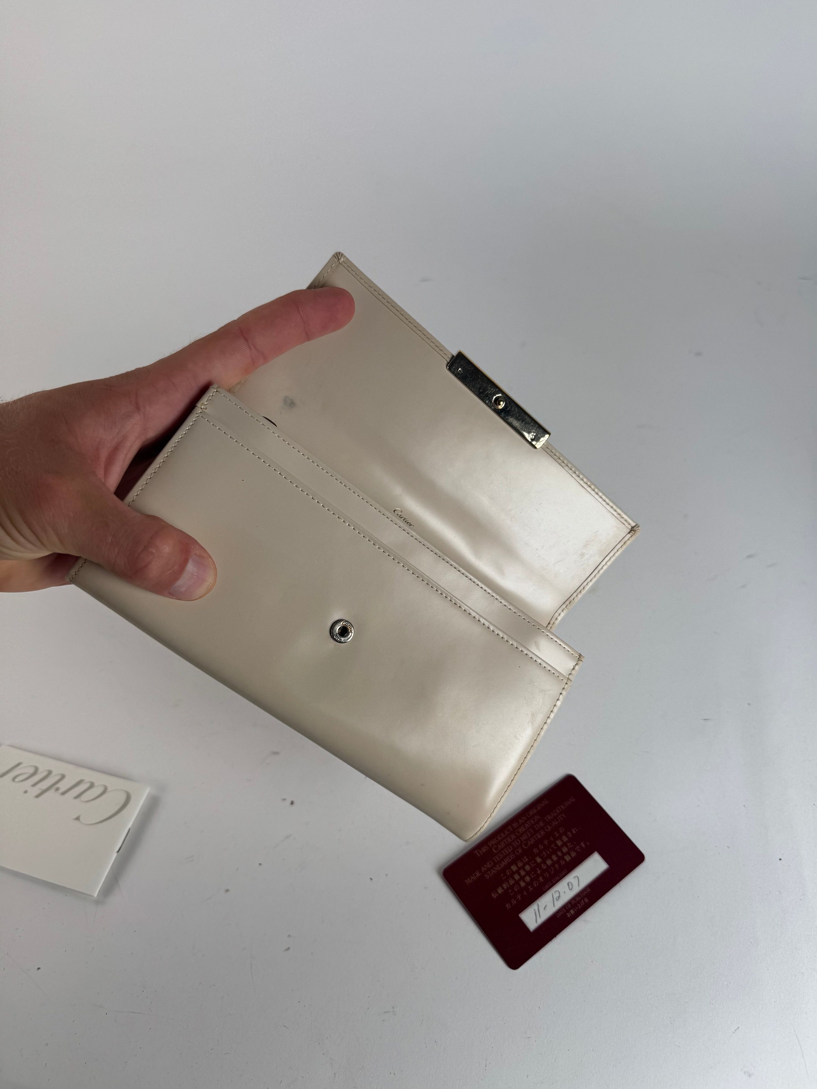 Cartier Vintage Patent leather wallet white Size ONE SIZE - 7 Thumbnail