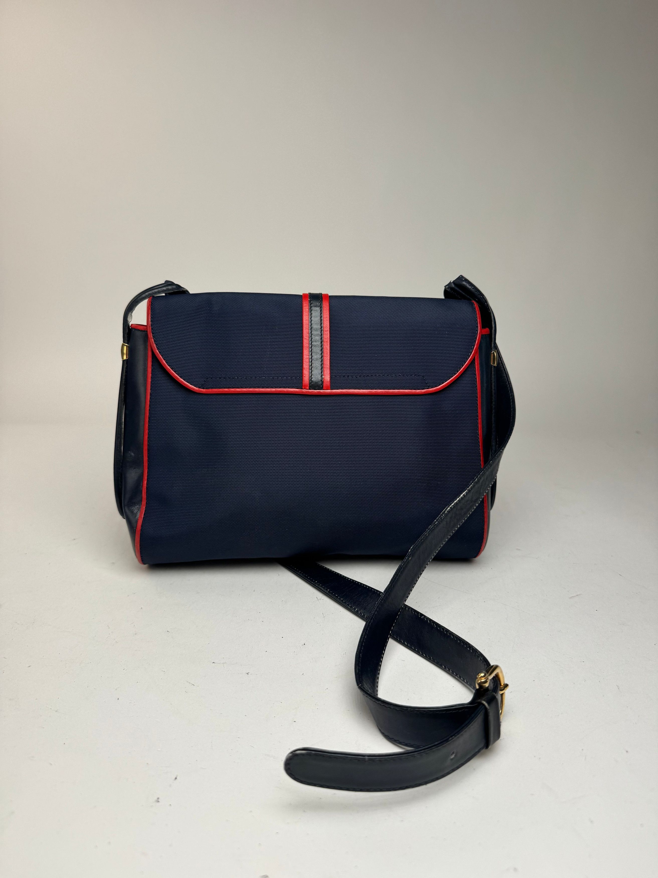 Celine Vintage Paris Triomphe Bag navy Size ONE SIZE - 2 Thumbnail