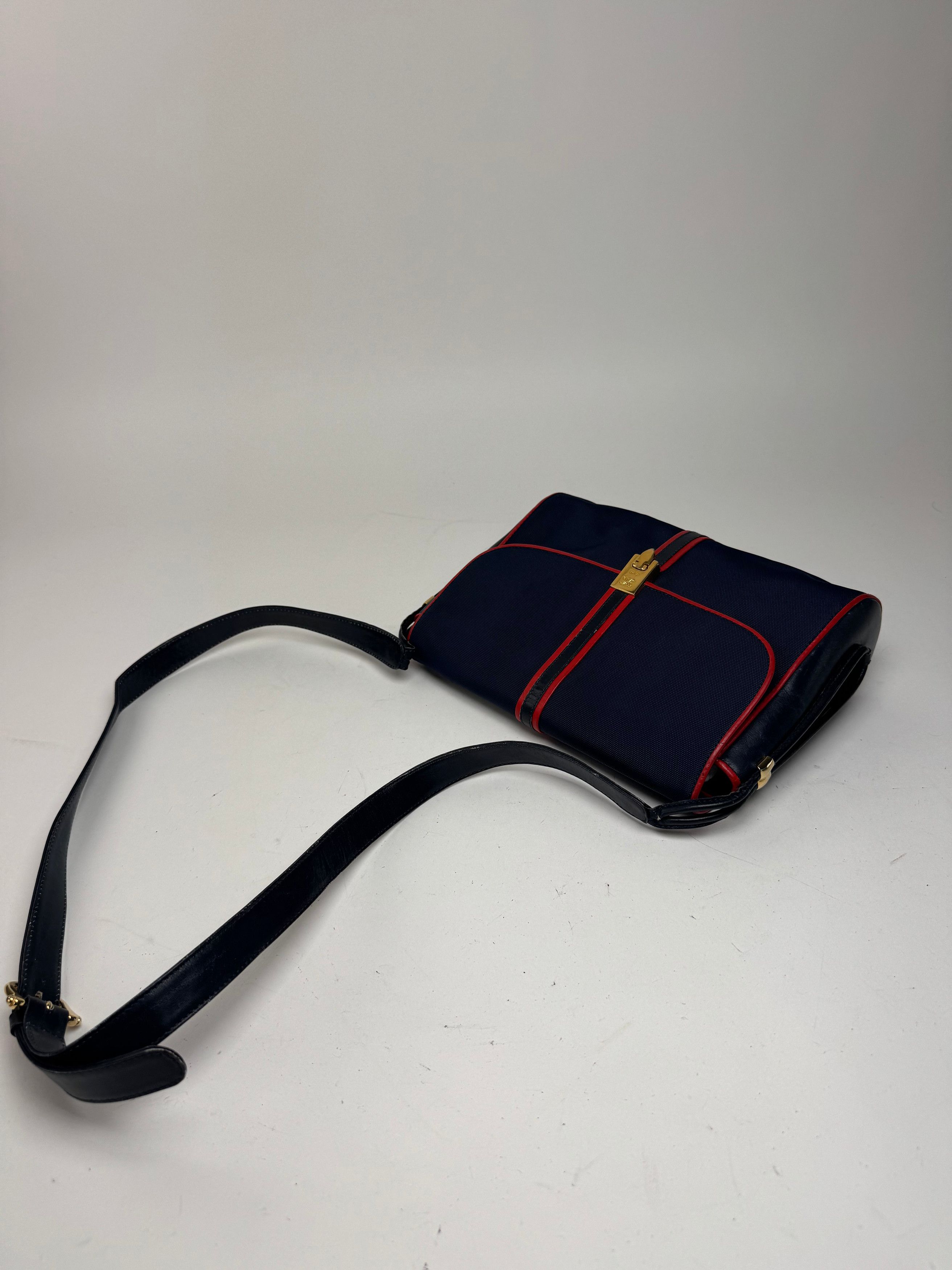 Celine Vintage Paris Triomphe Bag navy Size ONE SIZE - 11 Thumbnail