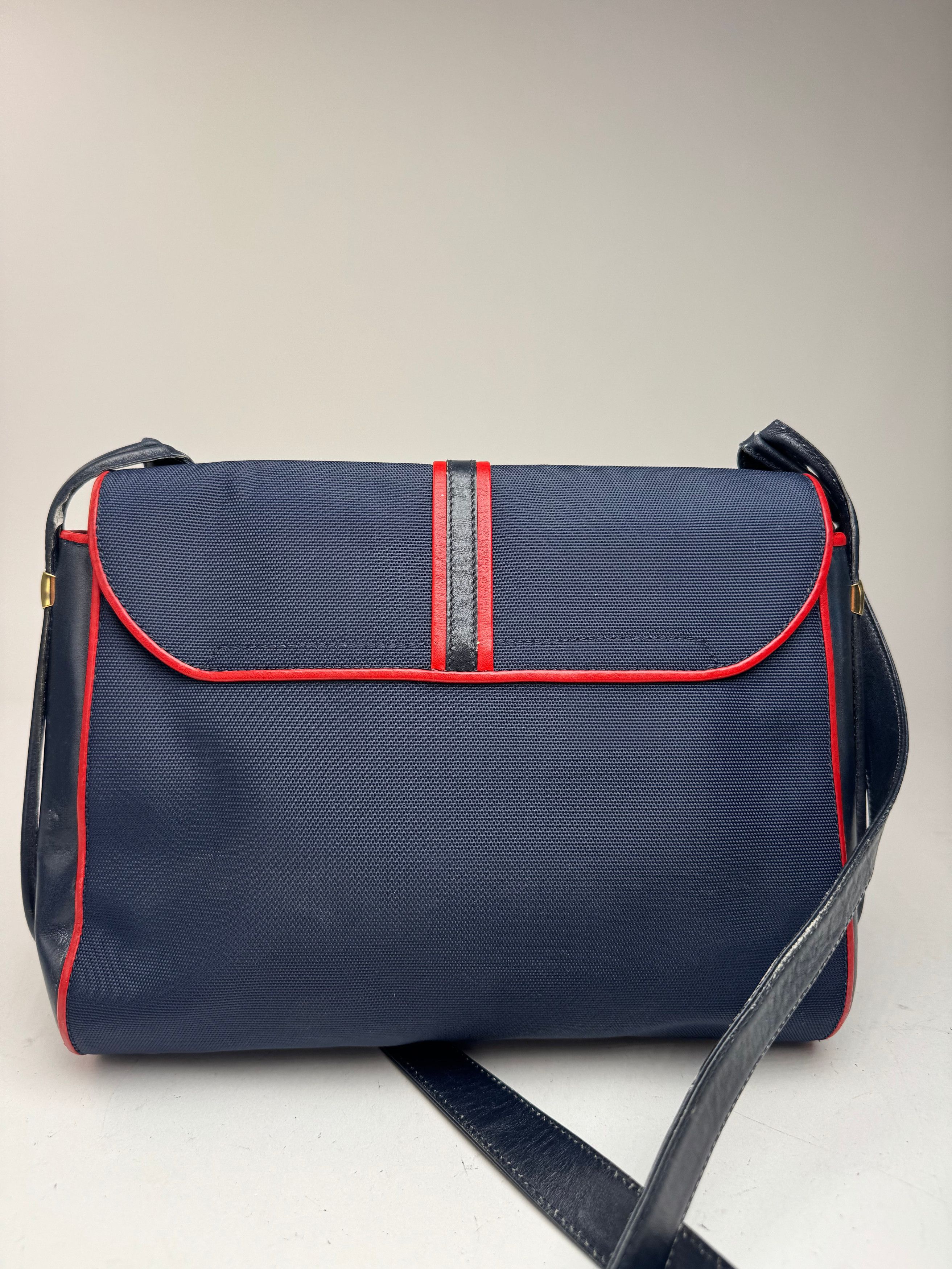 Celine Vintage Paris Triomphe Bag navy Size ONE SIZE - 6 Thumbnail