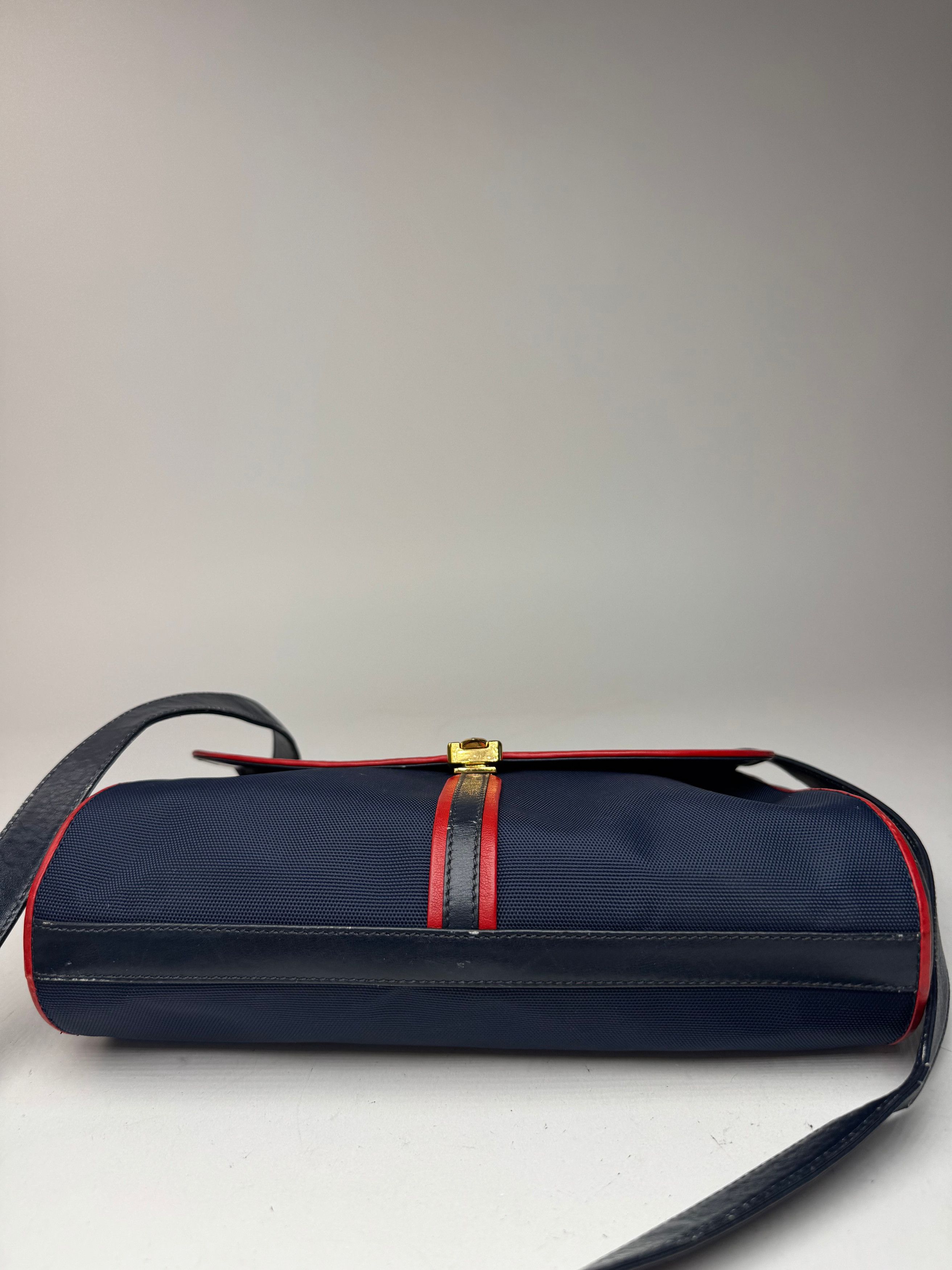 Celine Vintage Paris Triomphe Bag navy Size ONE SIZE - 8 Thumbnail