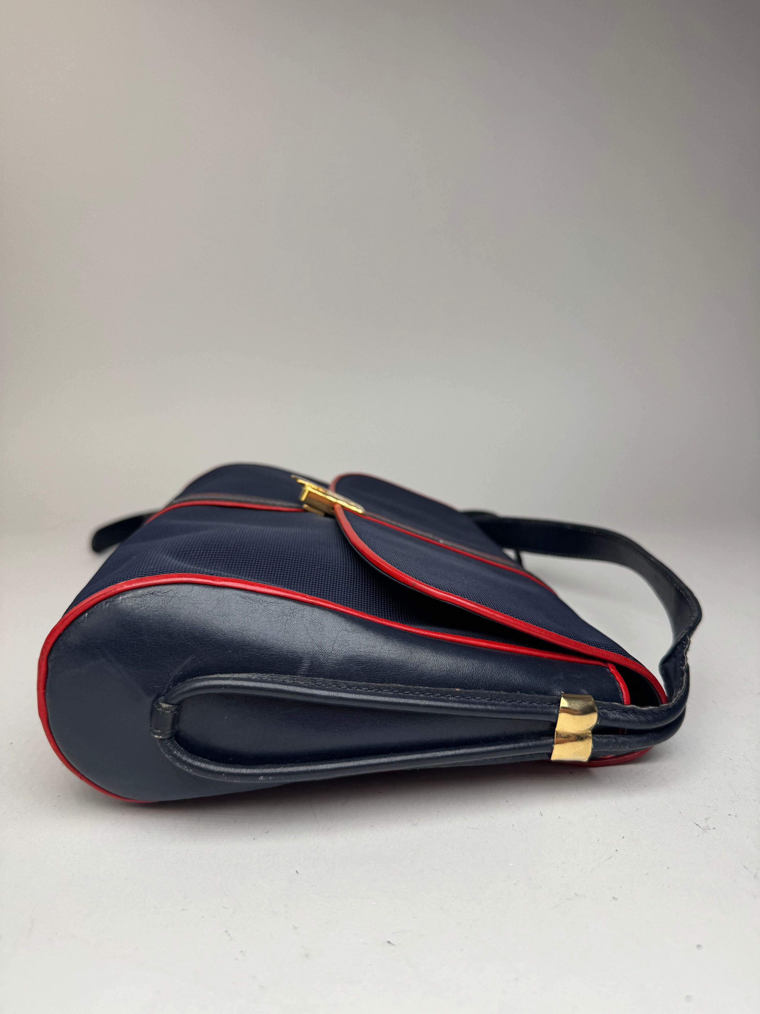 Celine Vintage Paris Triomphe Bag navy Size ONE SIZE - 9 Thumbnail