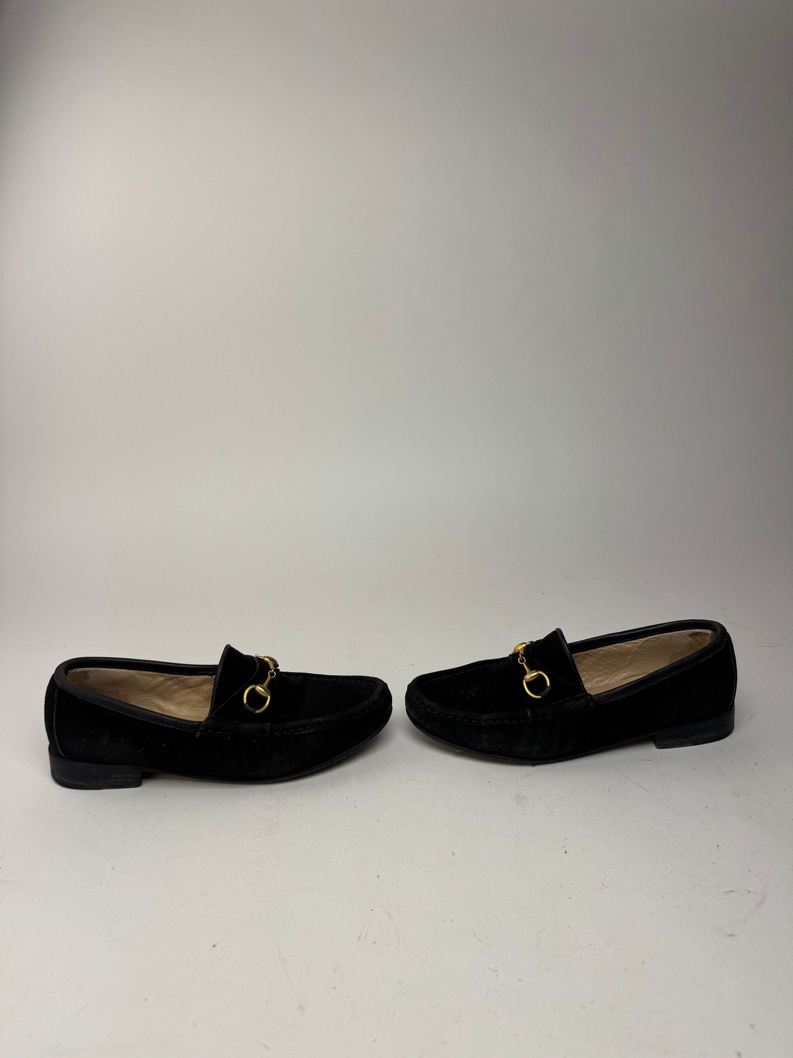 Gucci Vintage Horsebit Loafer suede black EU35,5 Size US 4 / IT 34 - 3 Thumbnail