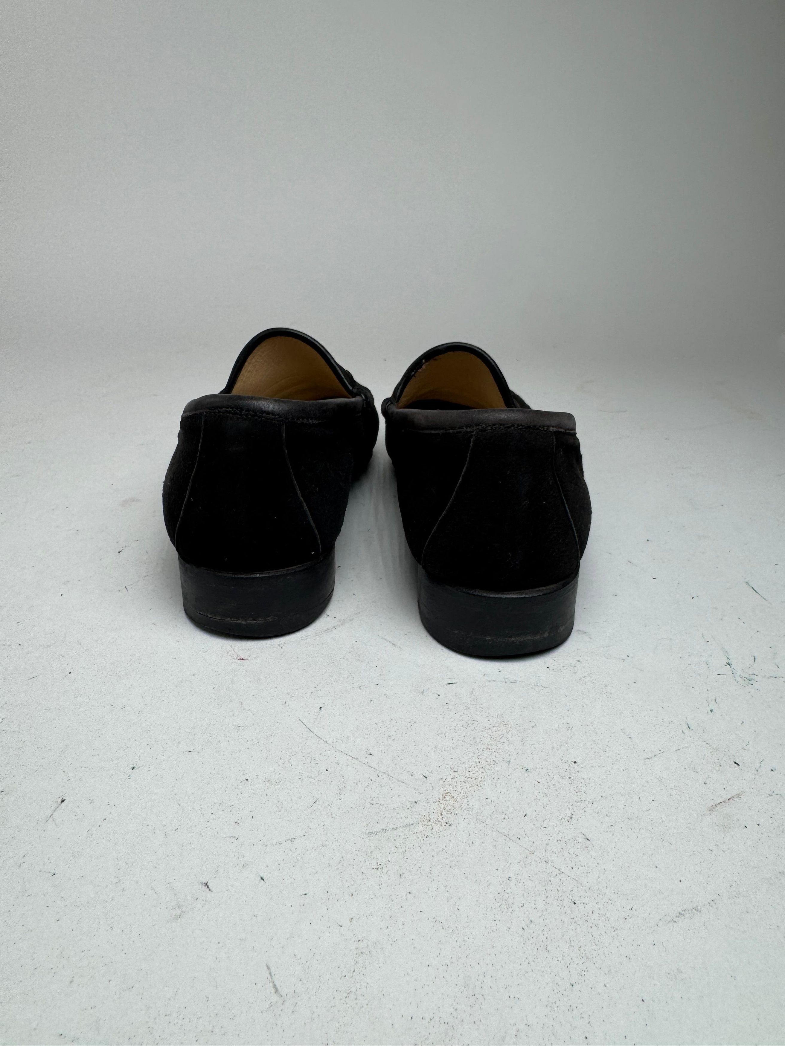 Gucci Vintage Horsebit Loafer suede black EU35,5 Size US 4 / IT 34 - 6 Thumbnail