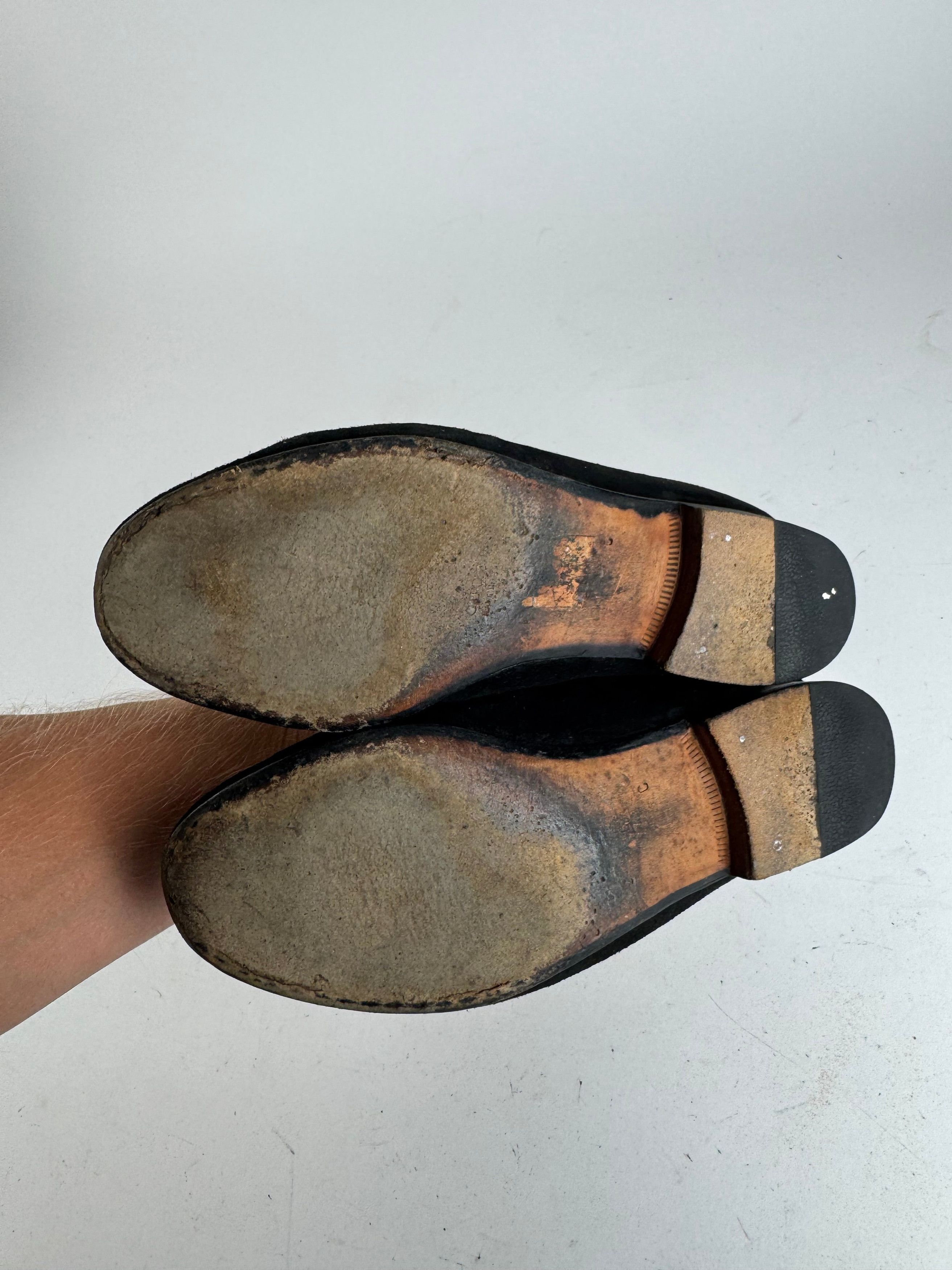 Gucci Vintage Horsebit Loafer suede black EU35,5 Size US 4 / IT 34 - 8 Thumbnail