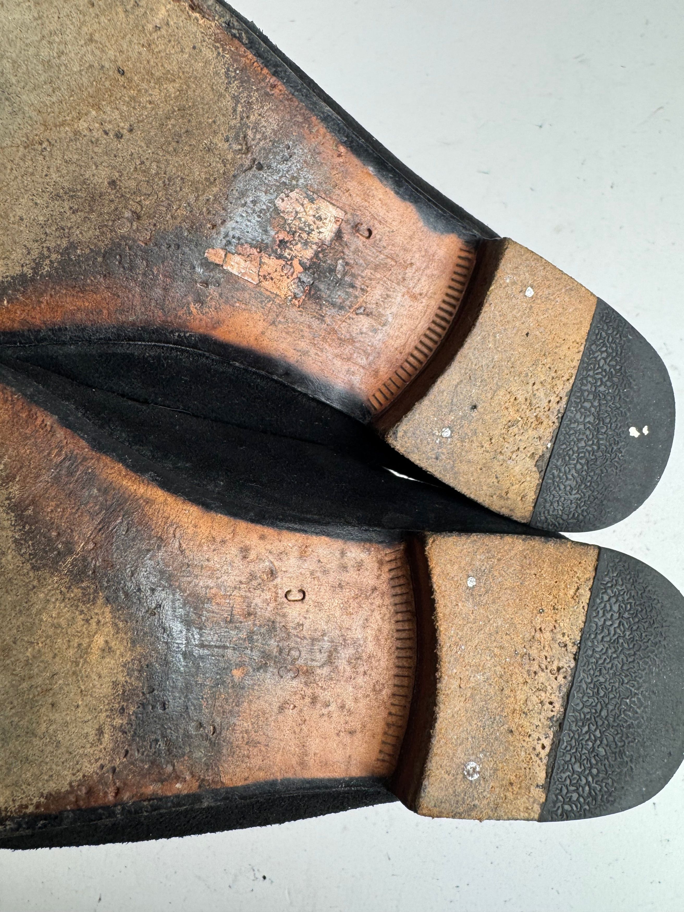 Gucci Vintage Horsebit Loafer suede black EU35,5 Size US 4 / IT 34 - 11 Thumbnail