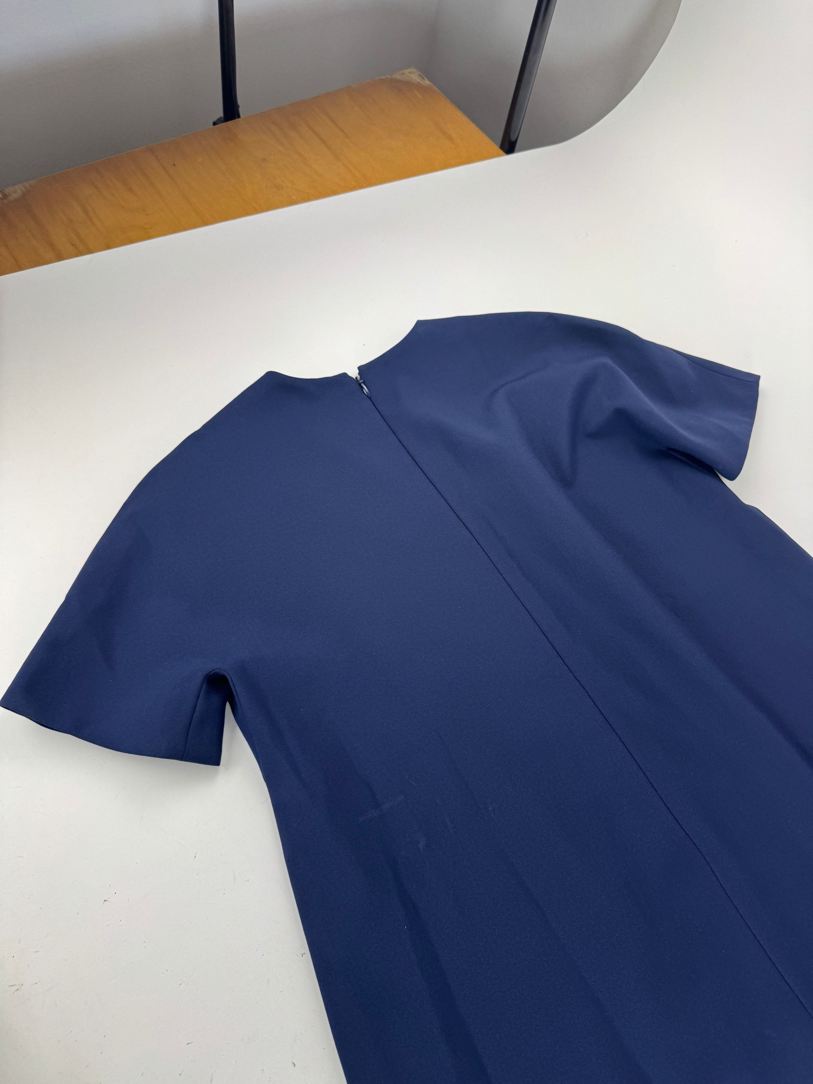 Balenciaga Vintage wool dress L Navy Size L / US 10 / IT 46 - 9 Thumbnail