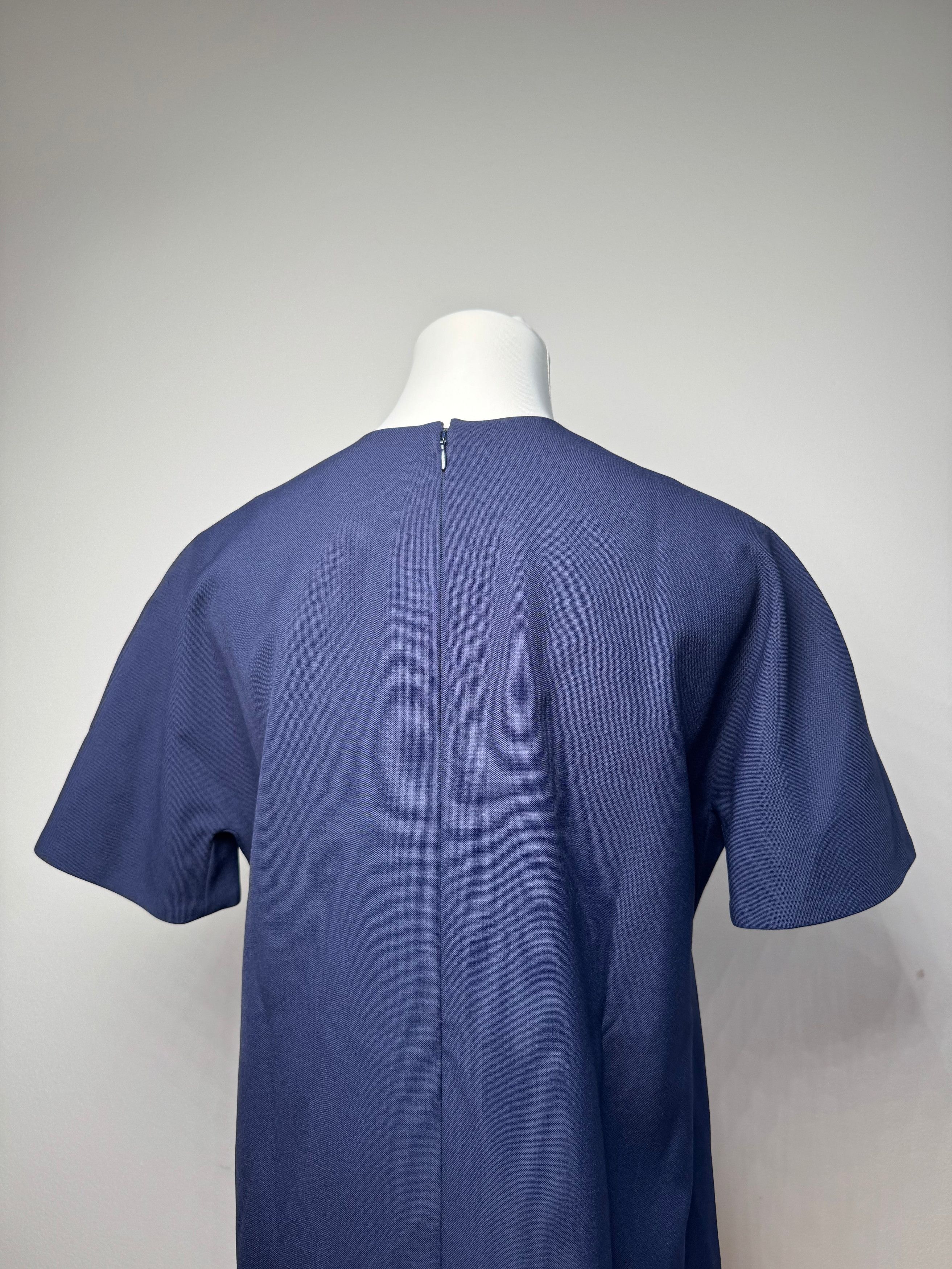 Balenciaga Vintage wool dress L Navy Size L / US 10 / IT 46 - 15 Thumbnail