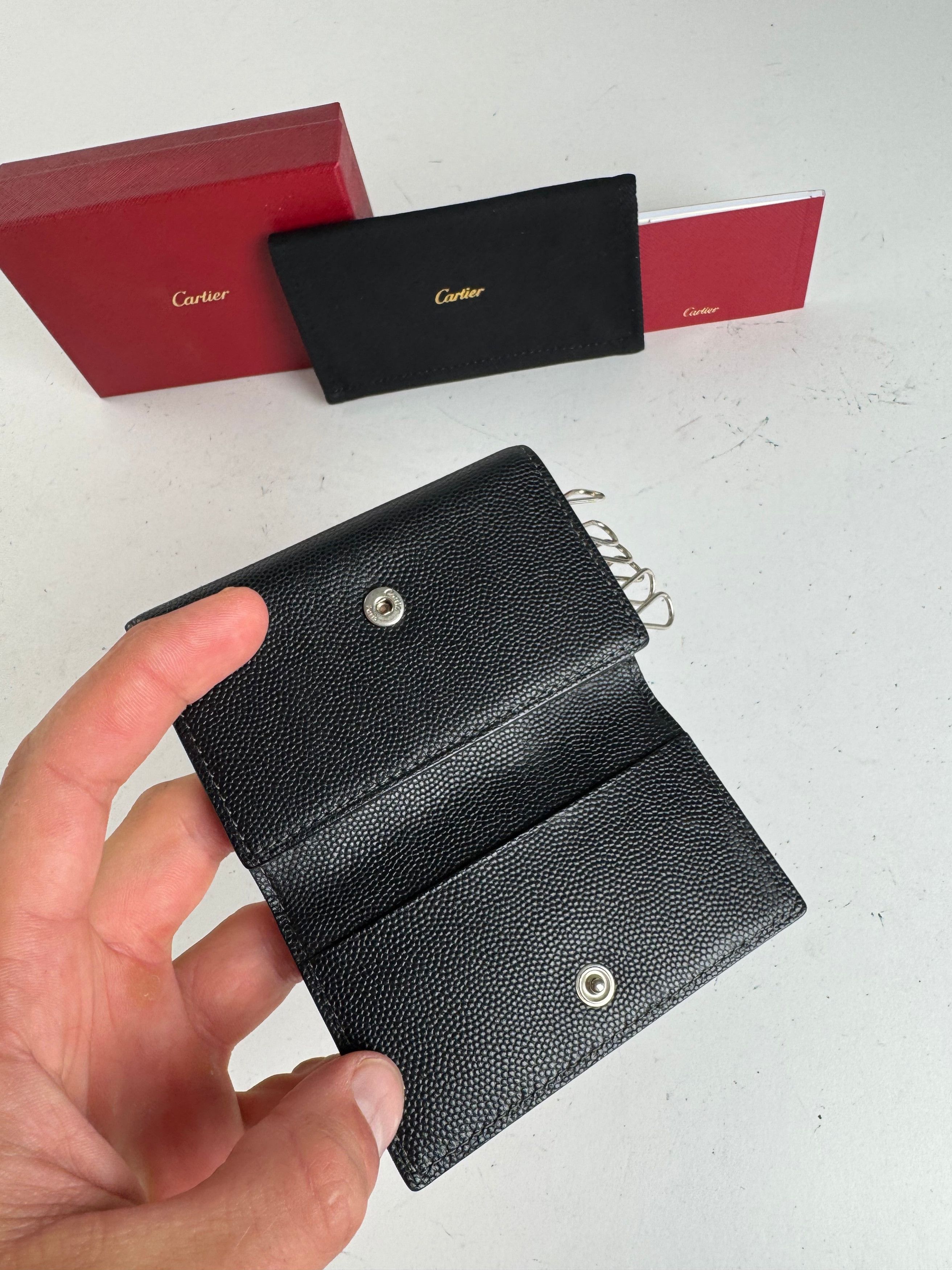 Cartier Vintage Leather Card Holder black Size ONE SIZE - 5 Thumbnail