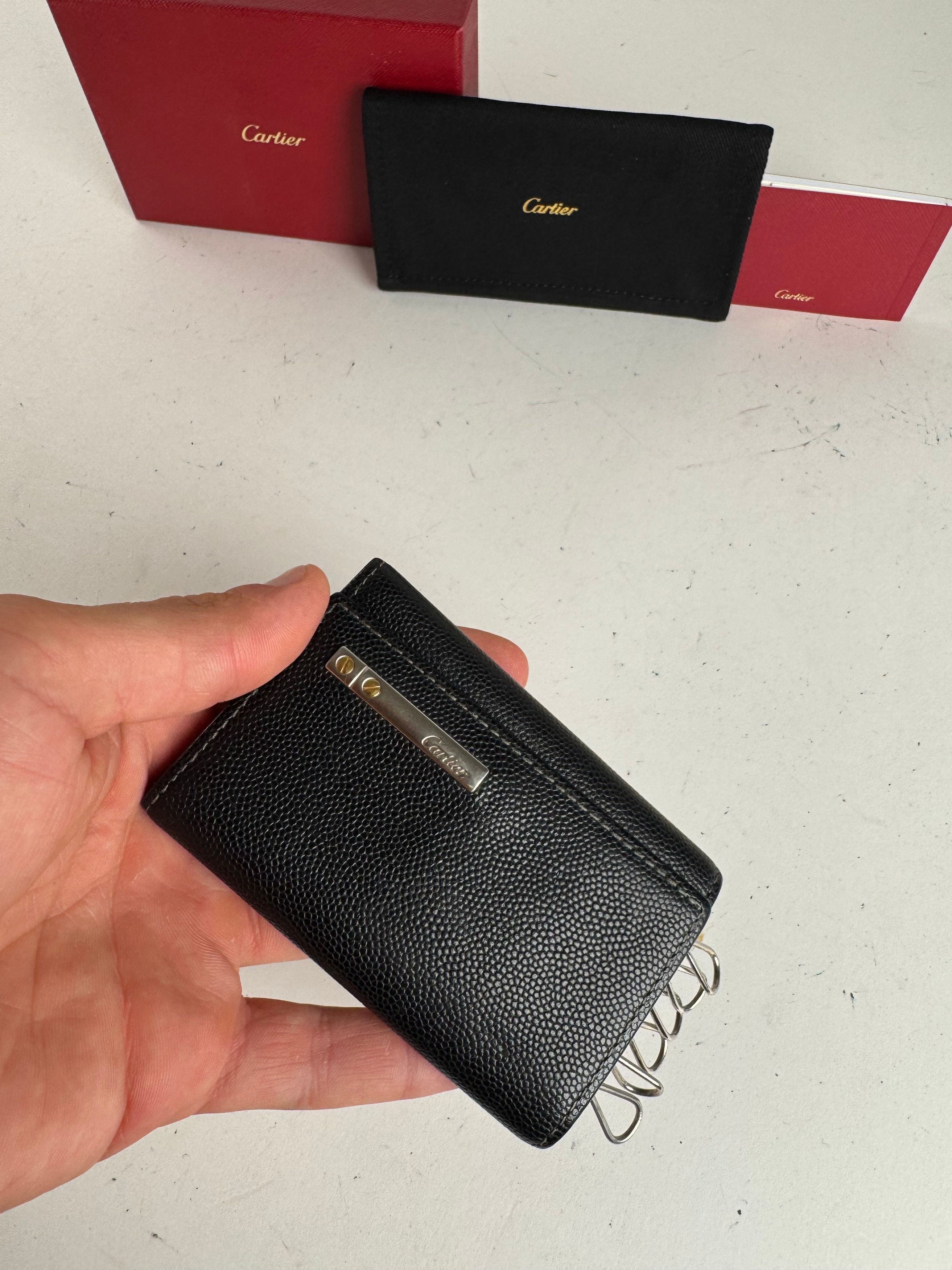 Cartier Vintage Leather Card Holder black Size ONE SIZE - 4 Thumbnail