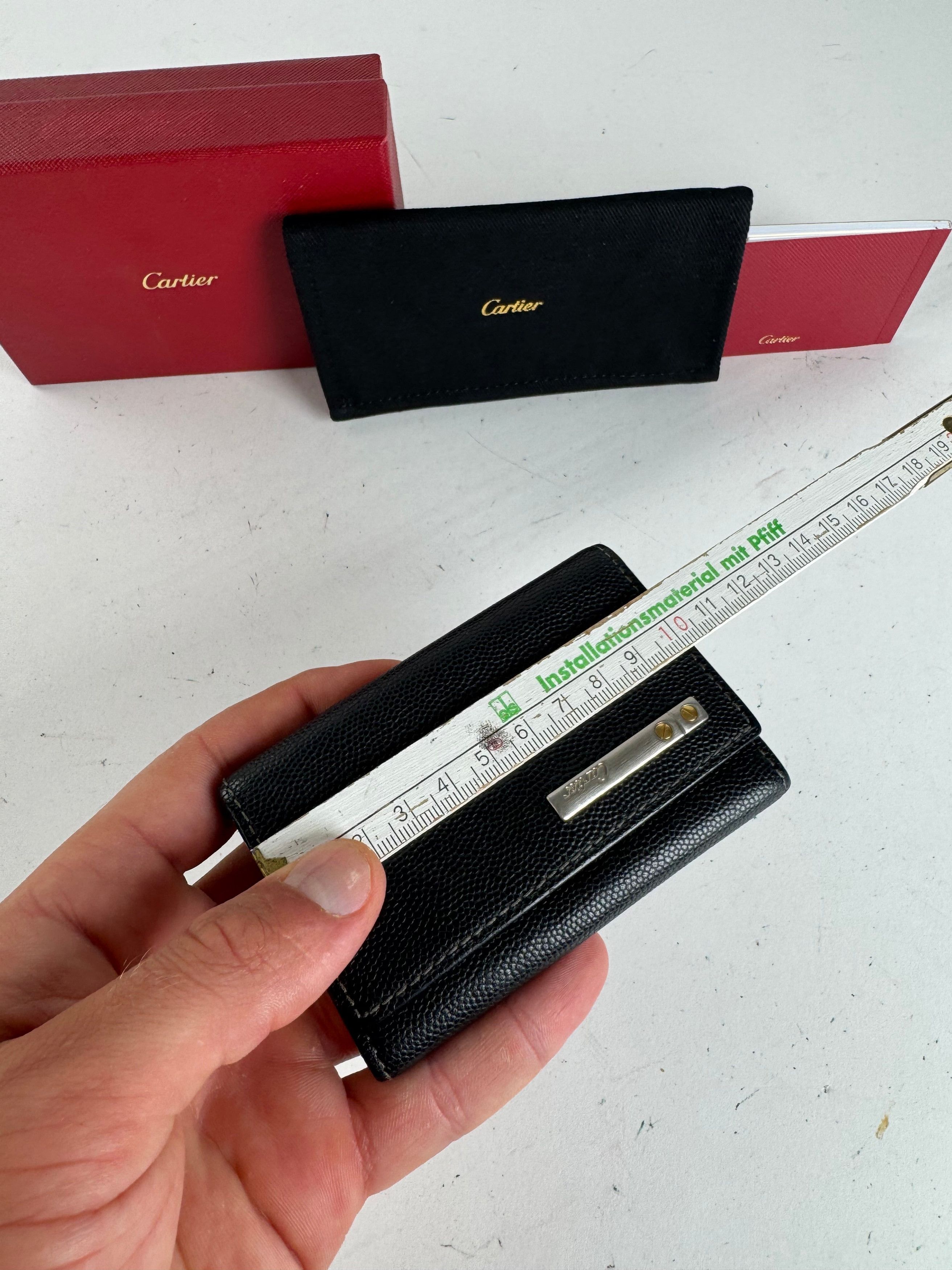 Cartier Vintage Leather Card Holder black Size ONE SIZE - 9 Thumbnail