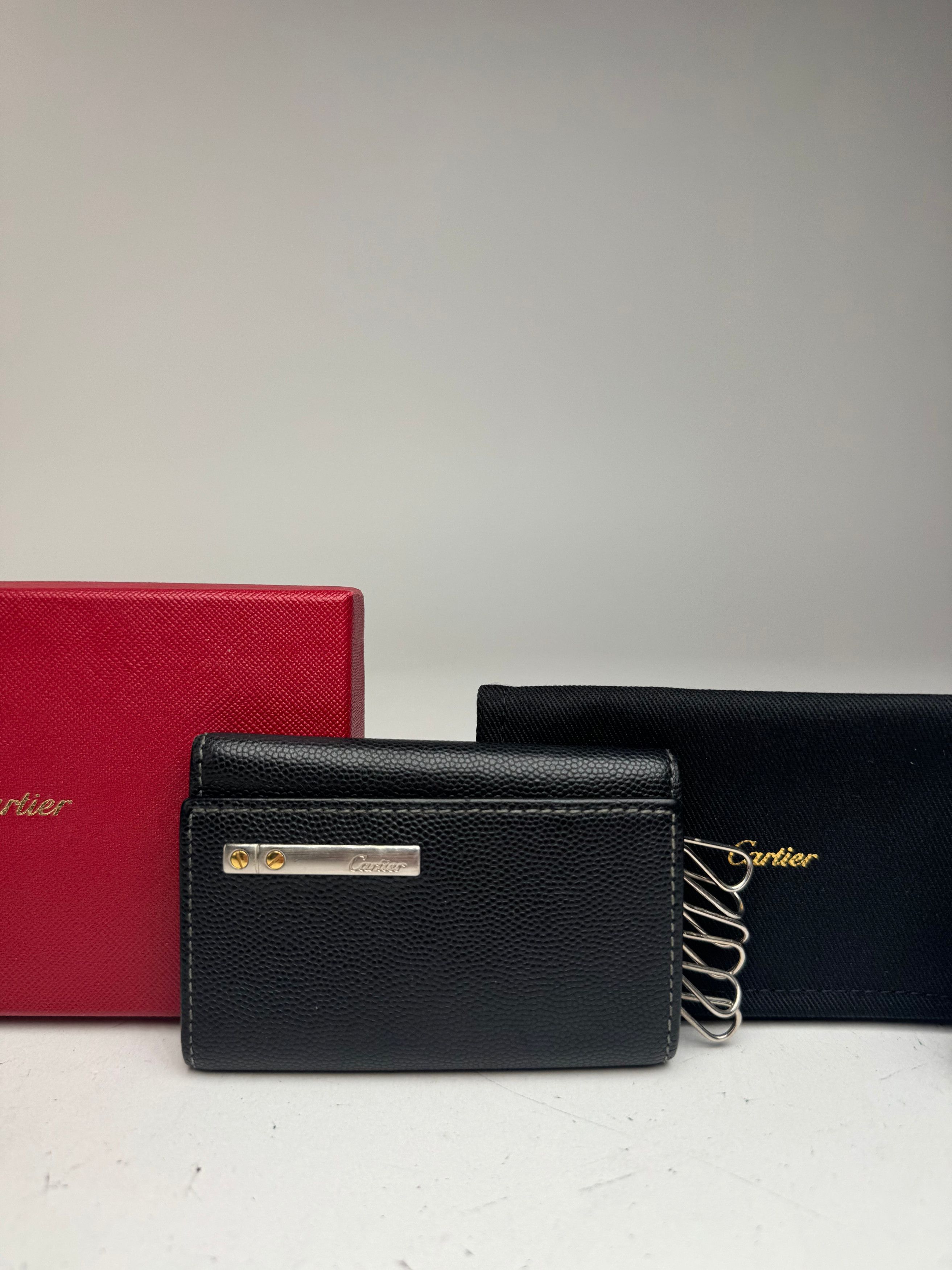 Cartier Vintage Leather Card Holder black Size ONE SIZE - 7 Thumbnail