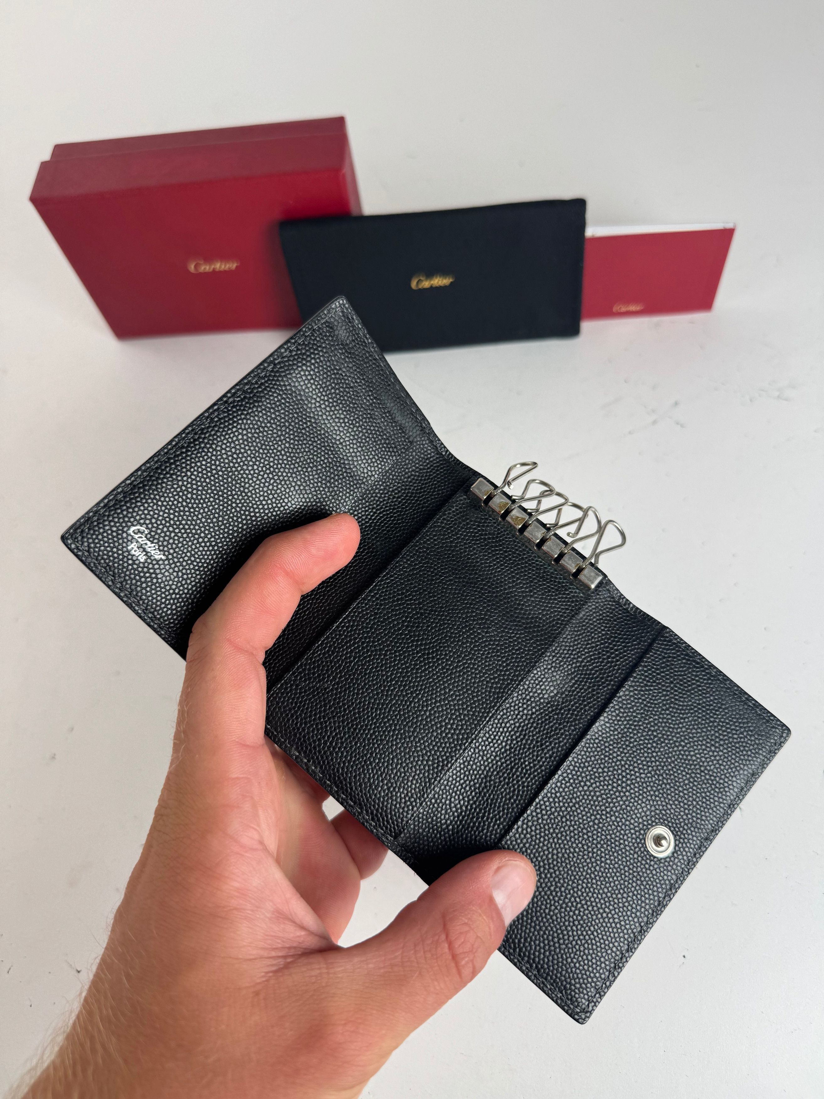 Cartier Vintage Leather Card Holder black Size ONE SIZE - 6 Thumbnail