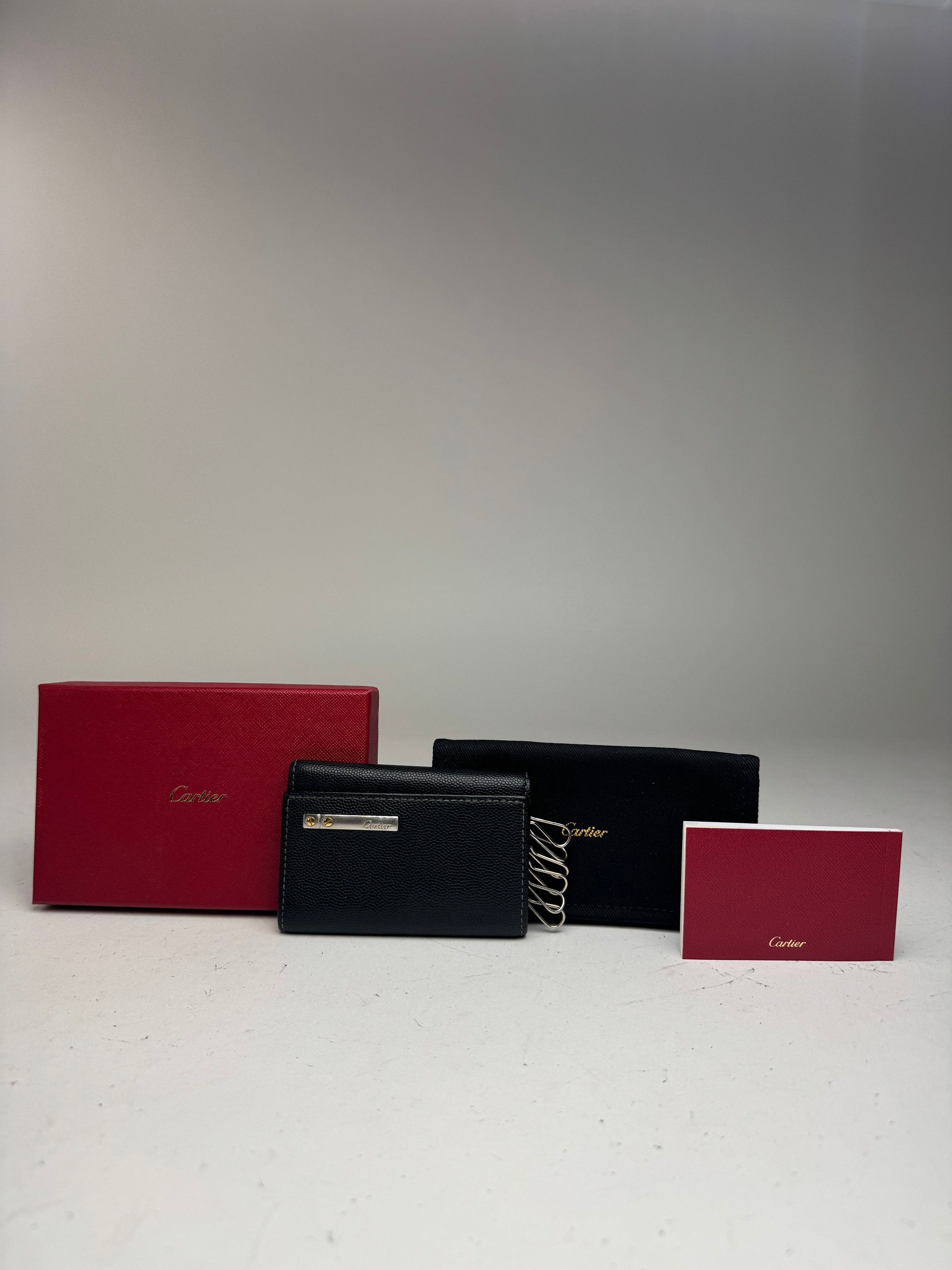 Cartier Vintage Leather Card Holder black Size ONE SIZE - 3 Thumbnail