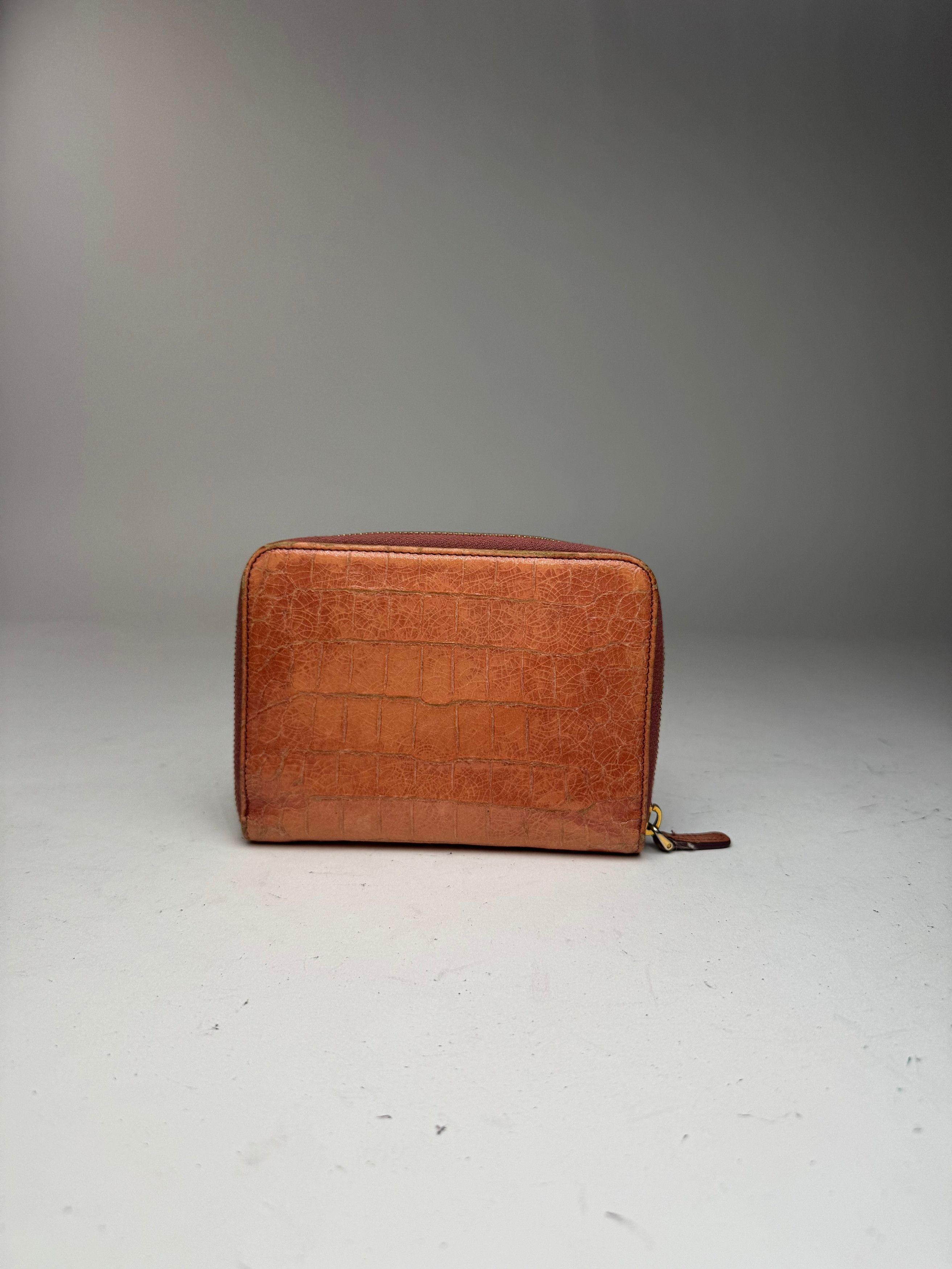 Miu Miu Vintage Leather organizer Orange Size ONE SIZE - 5 Thumbnail
