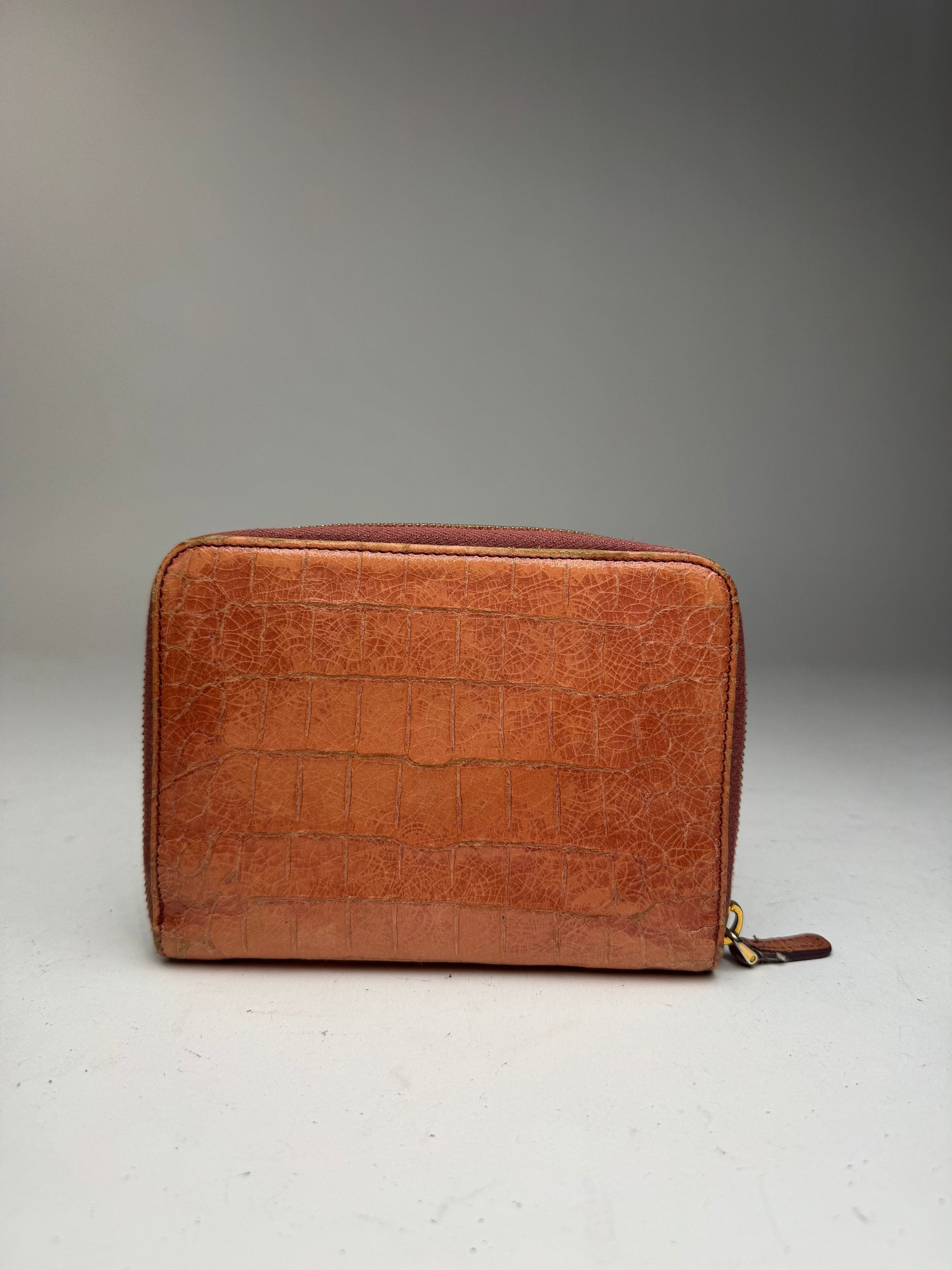 Miu Miu Vintage Leather organizer Orange Size ONE SIZE - 2 Thumbnail