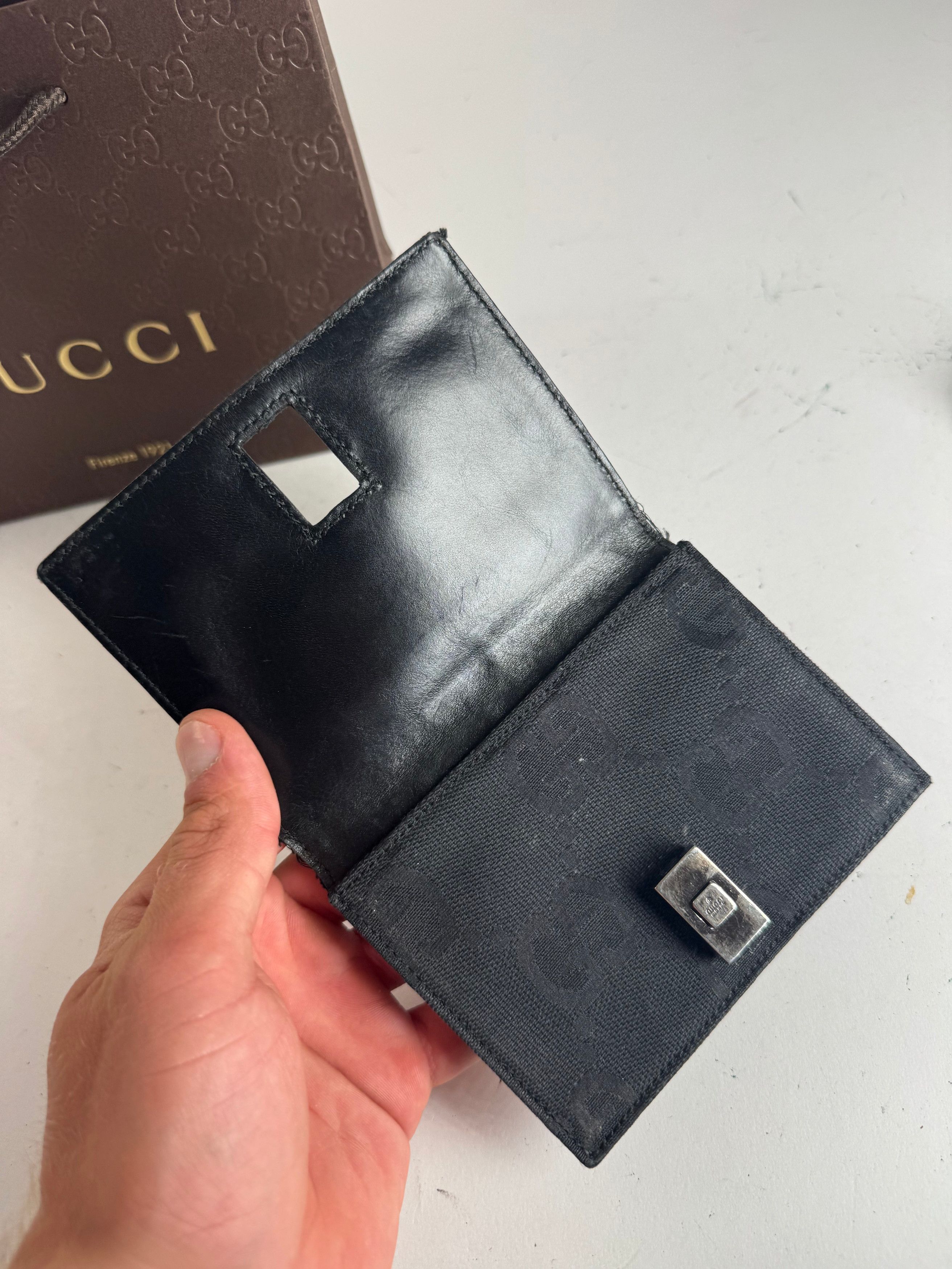 Vintage Monogram Jackie Card holder black