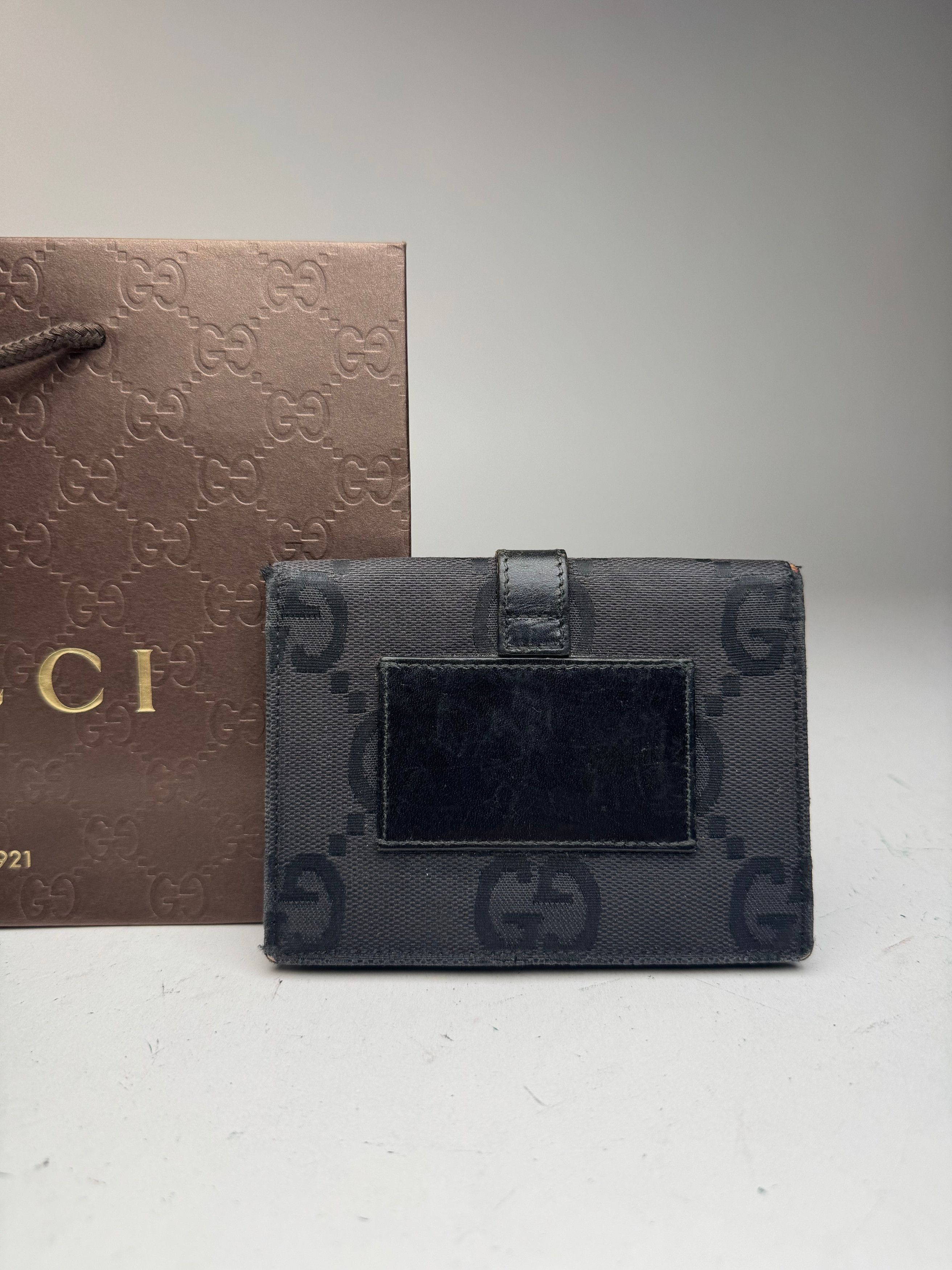 Vintage Monogram Jackie Card holder black