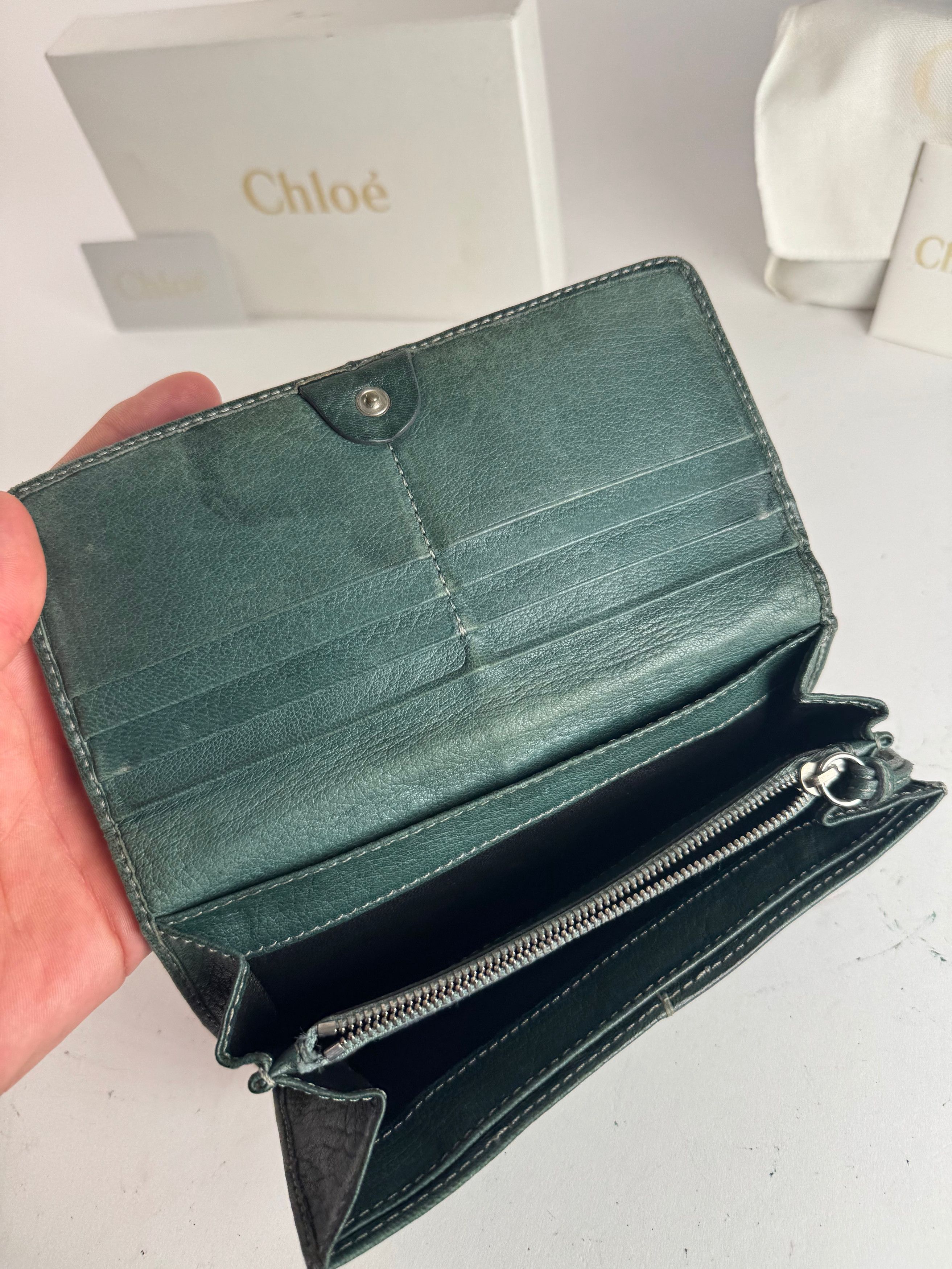 Chloe Vintage Paddington Leather wallet Blue Size ONE SIZE - 8 Thumbnail